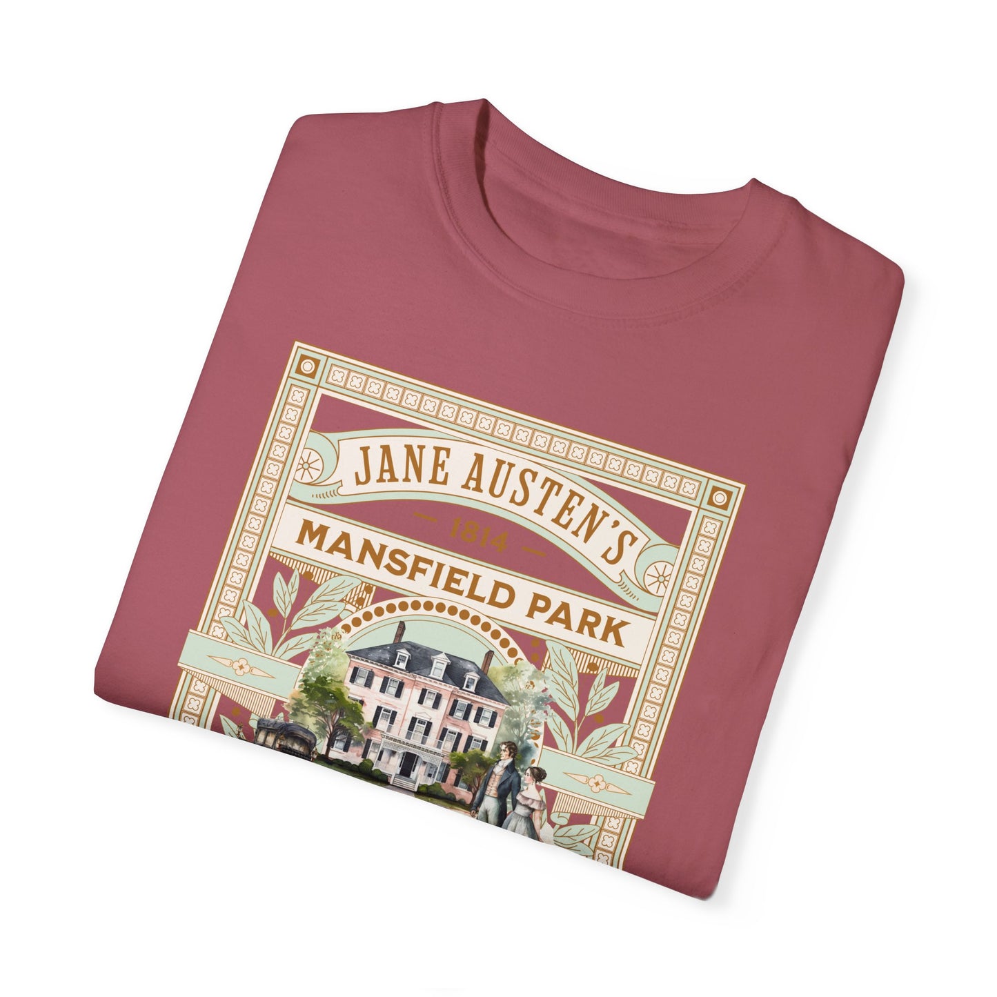 Jane Austen T- Shirt, Mansfield Park Historical Romance Comfort Colors Tee, Bookish Literary Jane Austen Fan Art Gift for Her Bookclub Shirt T-Shirt Printify