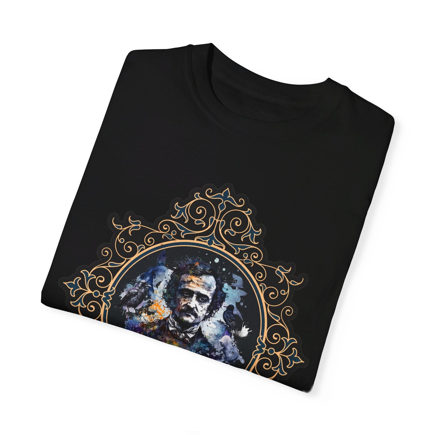 Edgar Allan Poe Shirt, Poet, Poetry Lover Tee, Book, Reading Lover Shirt, Halloween, Gothic, Light Academia Gifts, Comfort Colours TShirt T-Shirt Printify