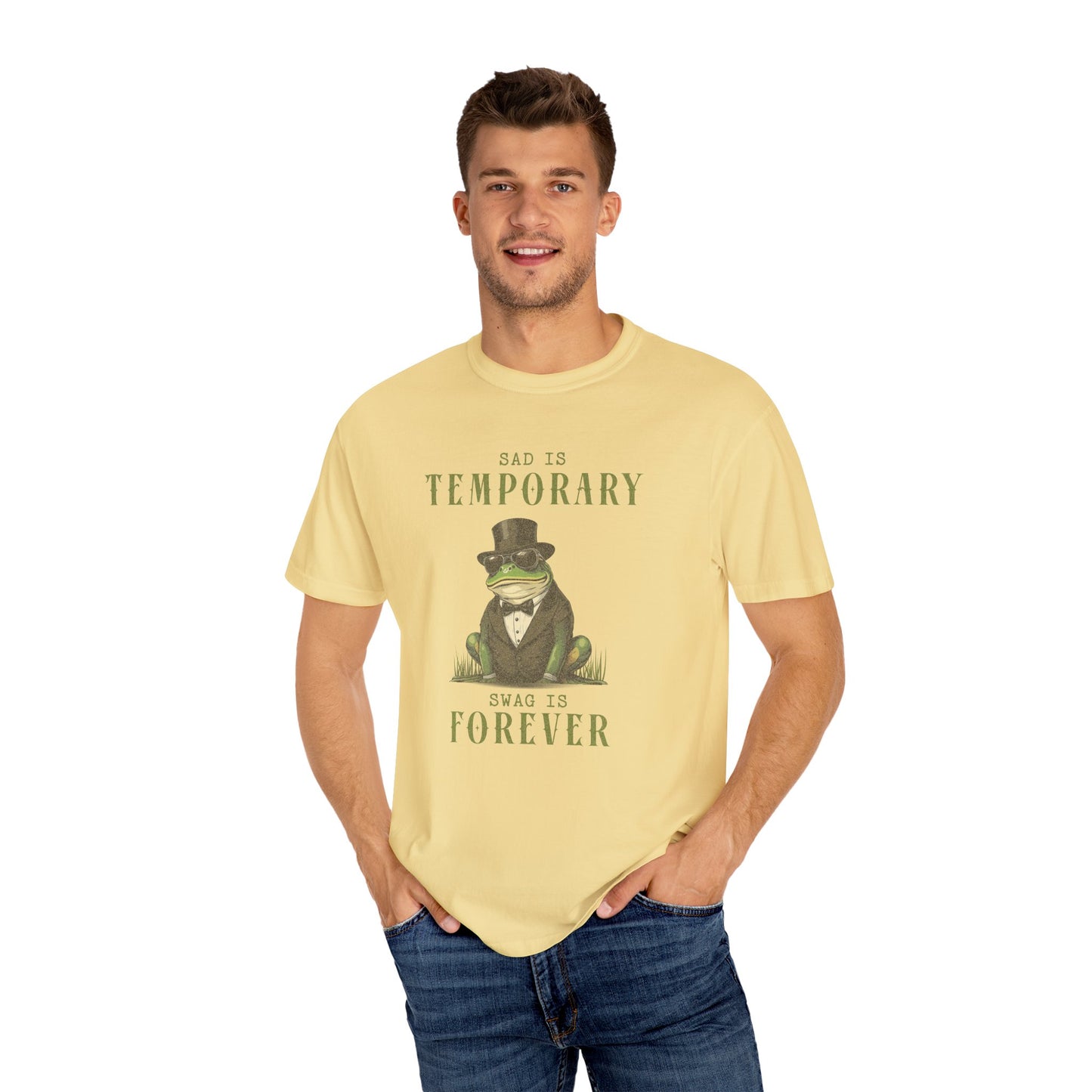 Funny Frog T-Shirt Retro Froggy Meme Shirt Vintage Frog And Toad Aesthetic Frog Lover Gift For Her Calm Vibes Birthday Viral Trendy Shirt T-Shirt Printify