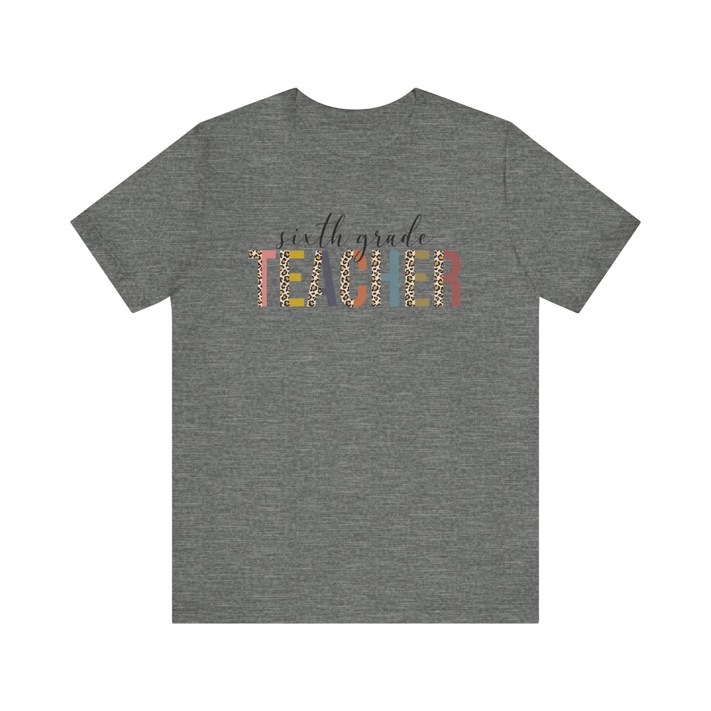 Cute Teacher TShirt Gift, Education Tee, Elementary School Teacher Appreciation, Funny Back To School Shirt, Teacher T-Shirt, Teacher Tee, T-Shirt Printify Deep Heather XS