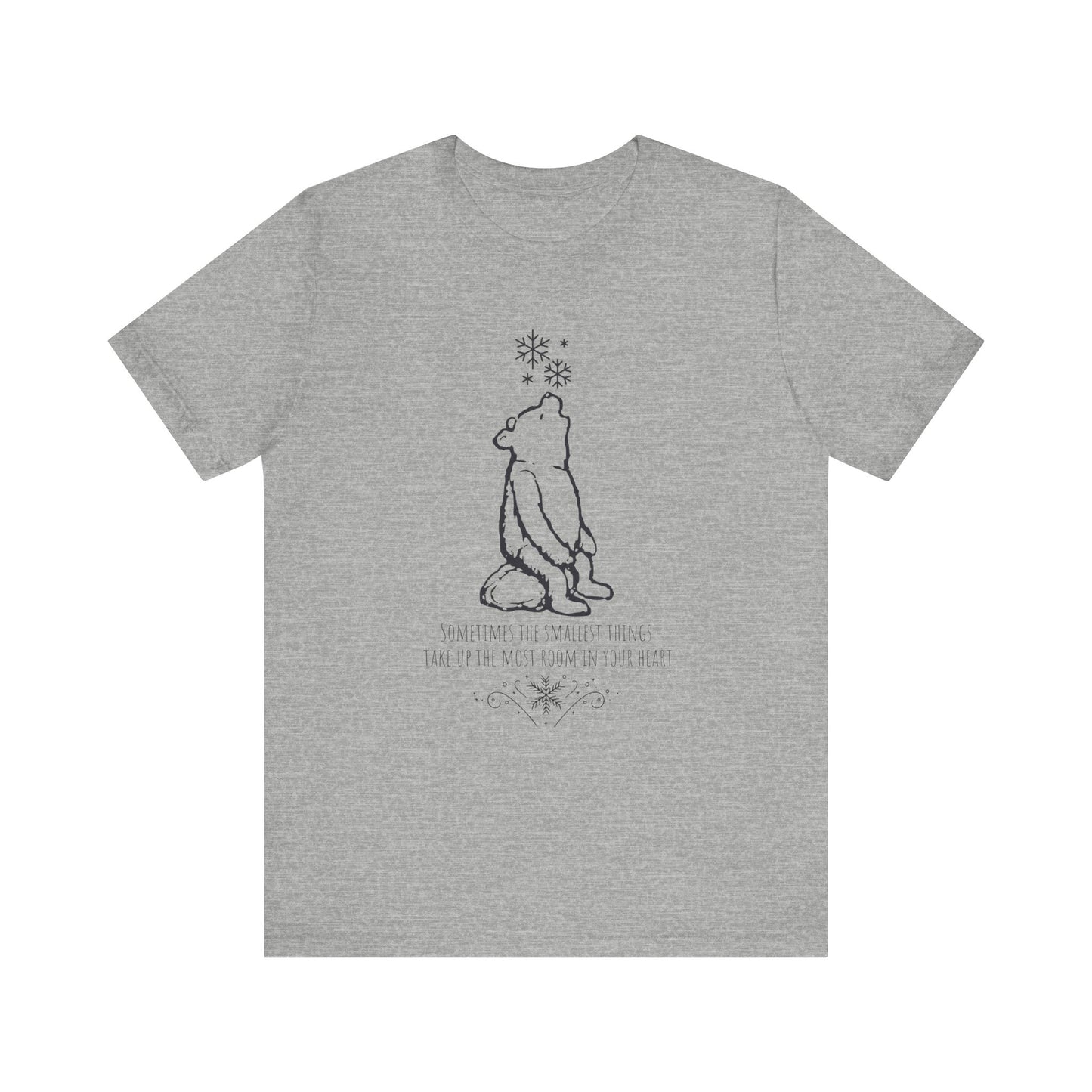 Winnie The Pooh Christmas Shirt, Pooh Bear Holiday T-Shirt, Family Matching Christmas Vacation Tshirts, A.A. Milne Shirt, Book Lover Gifts T-Shirt Printify Athletic Heather XS