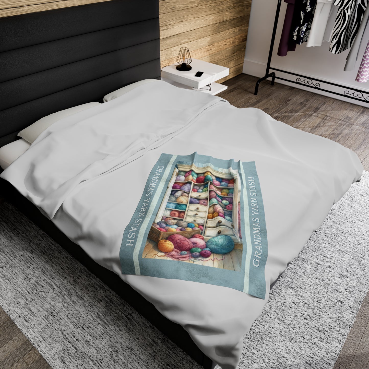 Yarn Blanket Velveteen Plush Blanket All Over Prints Printify