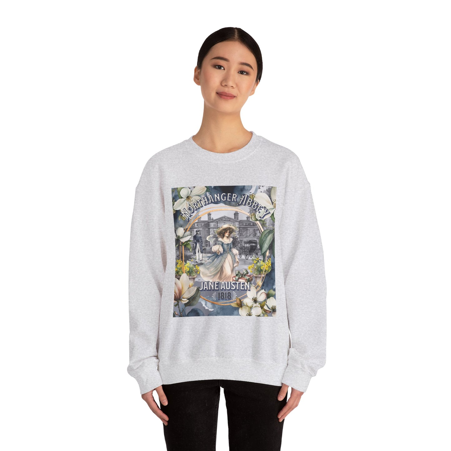 Jane Austen Sweatshirt, Northanger Abbey Historical Romance Sweater, Bookish Literary Jane Austen Fan Art Gift, Gift for Her, Bookclub Shirt Sweatshirt Printify
