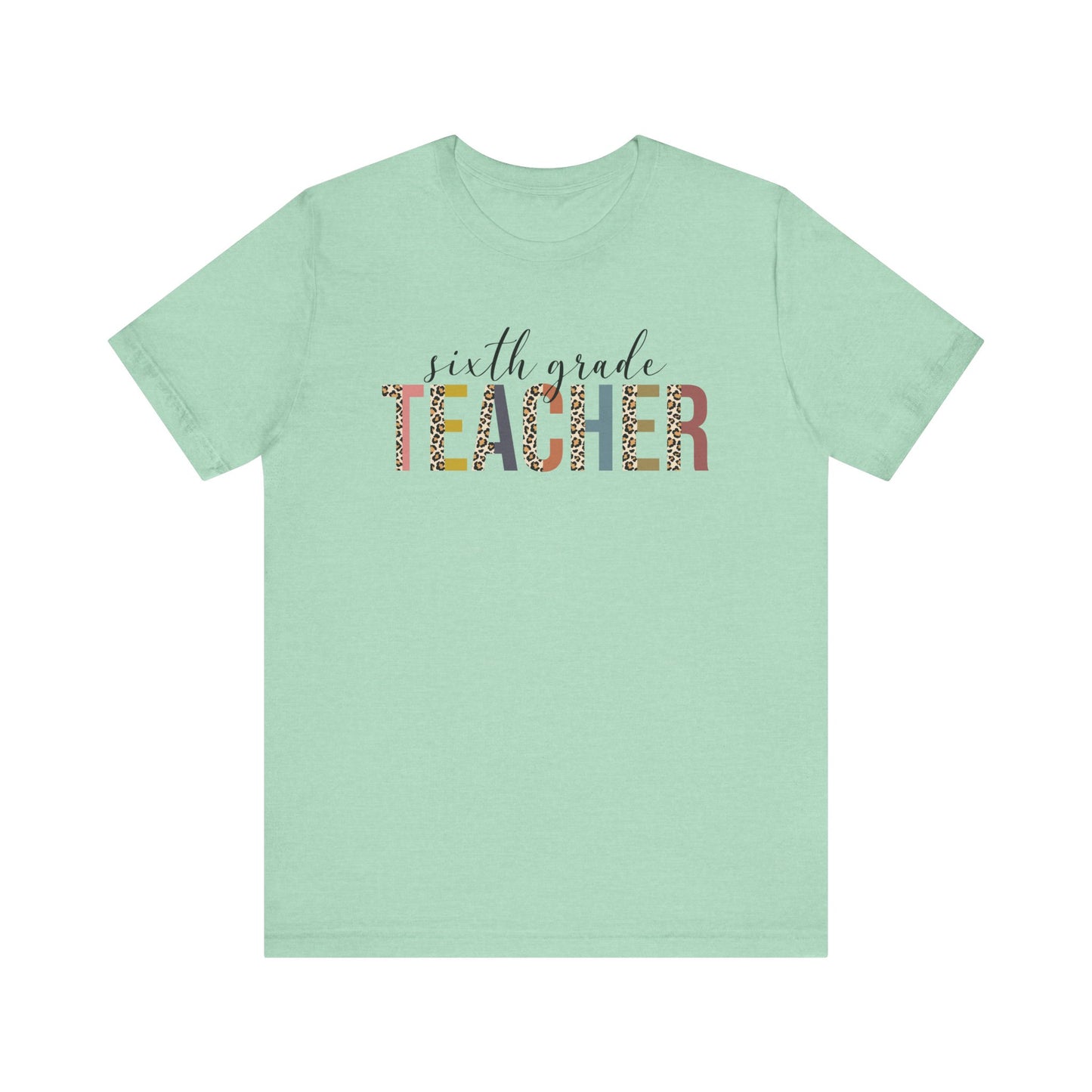 Cute Teacher TShirt Gift, Education Tee, Elementary School Teacher Appreciation, Funny Back To School Shirt, Teacher T-Shirt, Teacher Tee, T-Shirt Printify Heather Mint XS