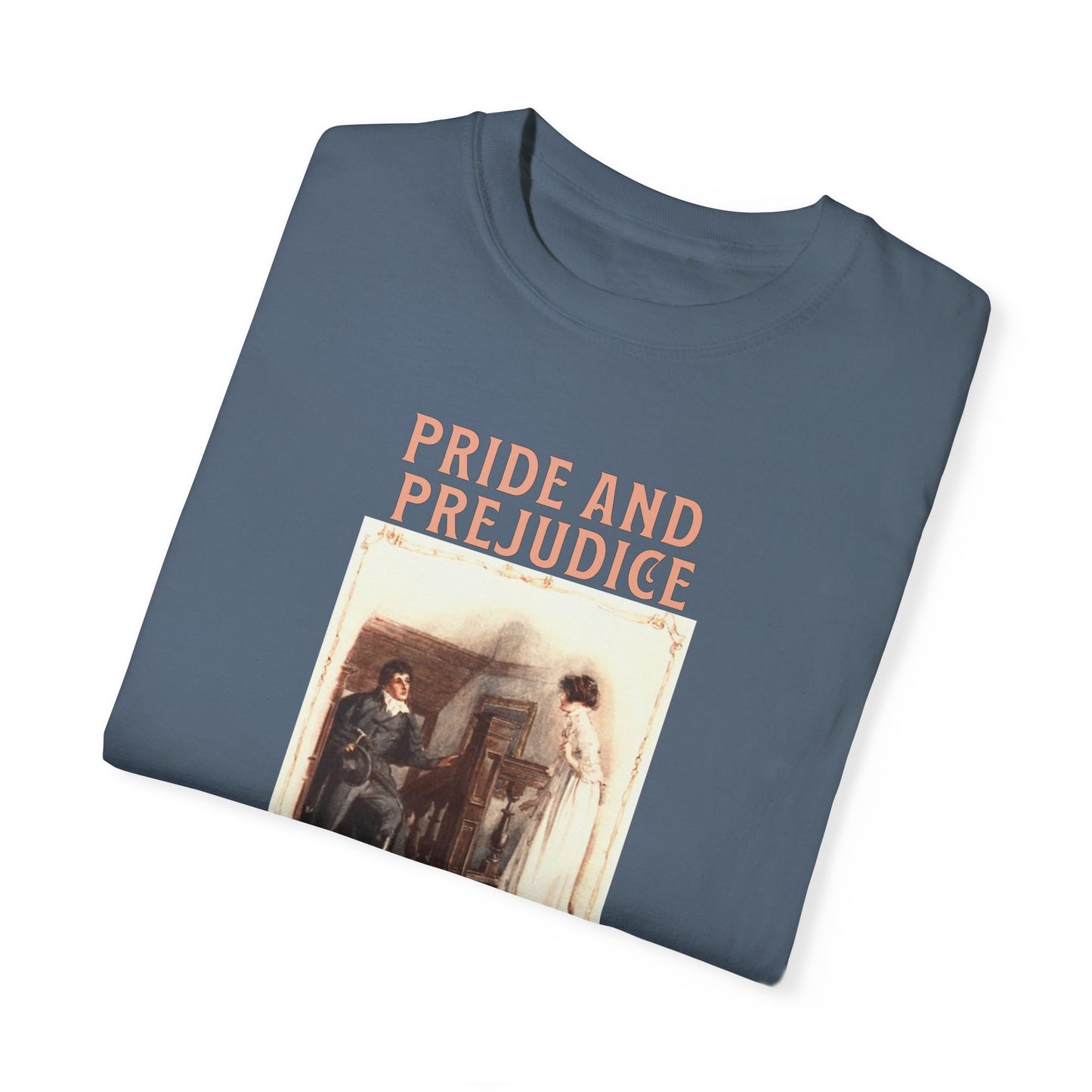 Jane Austen Comfort Colors TShirt, Pride & Prejudice Historical Romance, Bookish Literary Jane Austen Fan Art, Gift for Her Bookclub Tee T-Shirt Printify