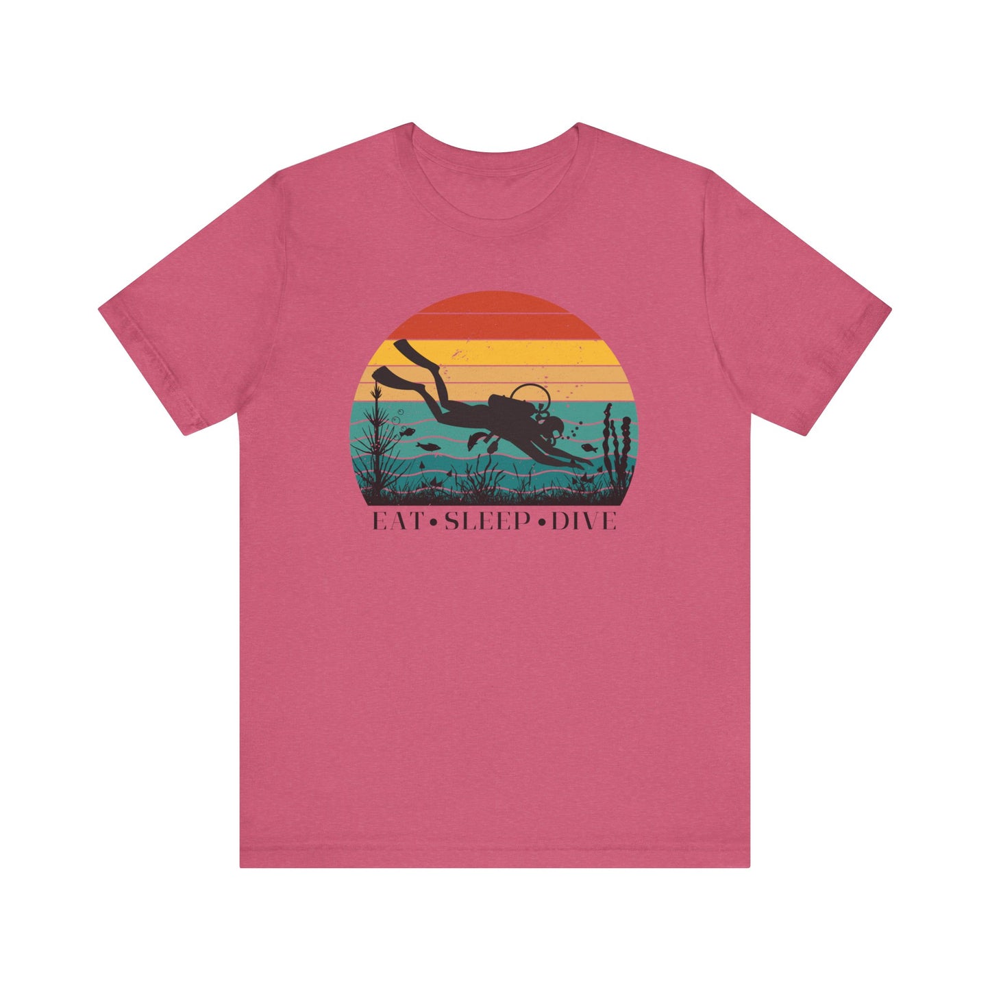 Scuba Diving Gift, Scuba Diving Shirt, Scuba Diver Gift, Diver TShirt, Gifts For Scuba Divers, Ocean Scuba Diving Shirt, Ocean Life Gear T-Shirt Printify Heather Raspberry XS