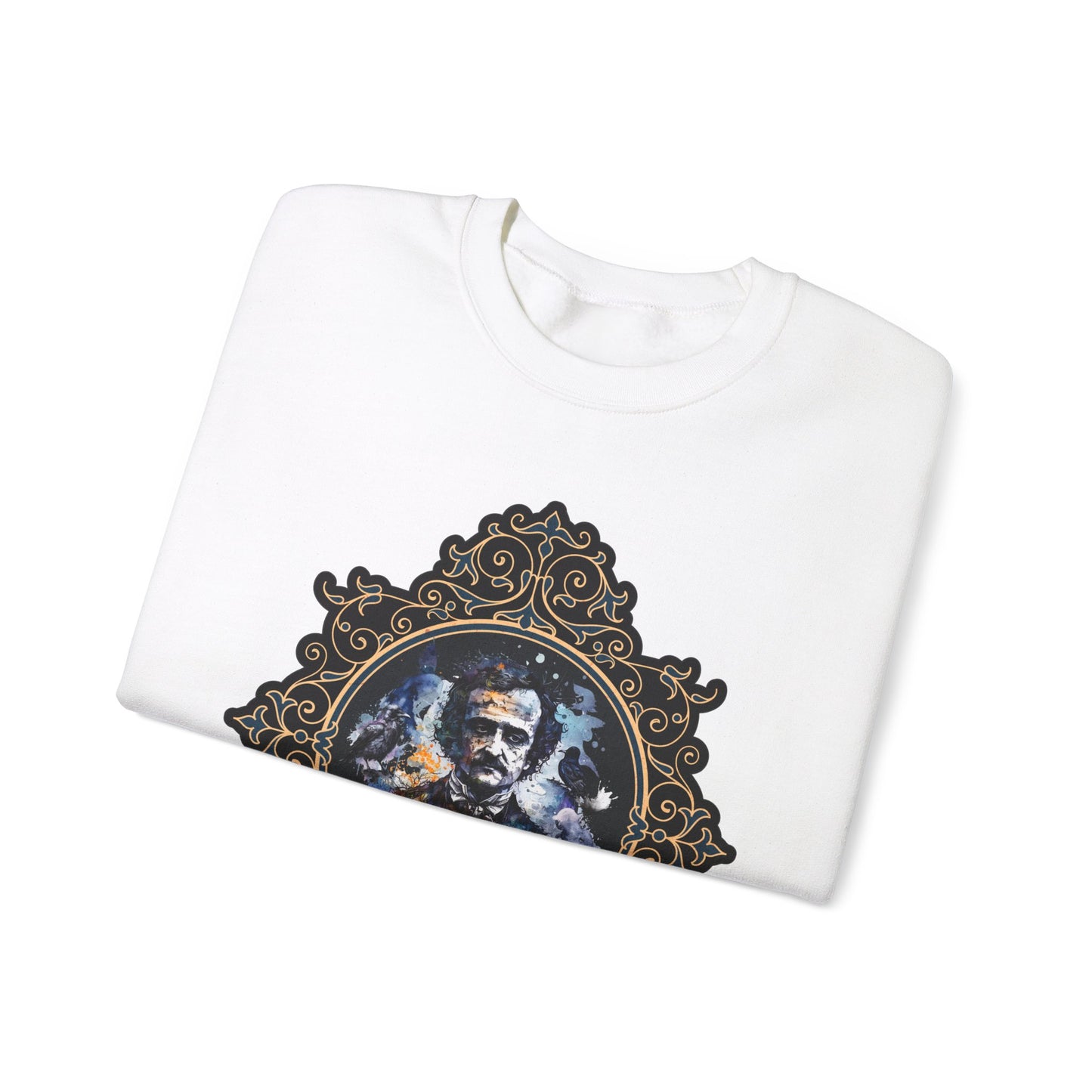 Edgar Allan Poe, Poet, Poetry Lover Sweatshirt, Book Lover, Halloween, Haunting Gothic Gift, Light, Dark Academia, Horror Movie Sweater Sweatshirt Printify
