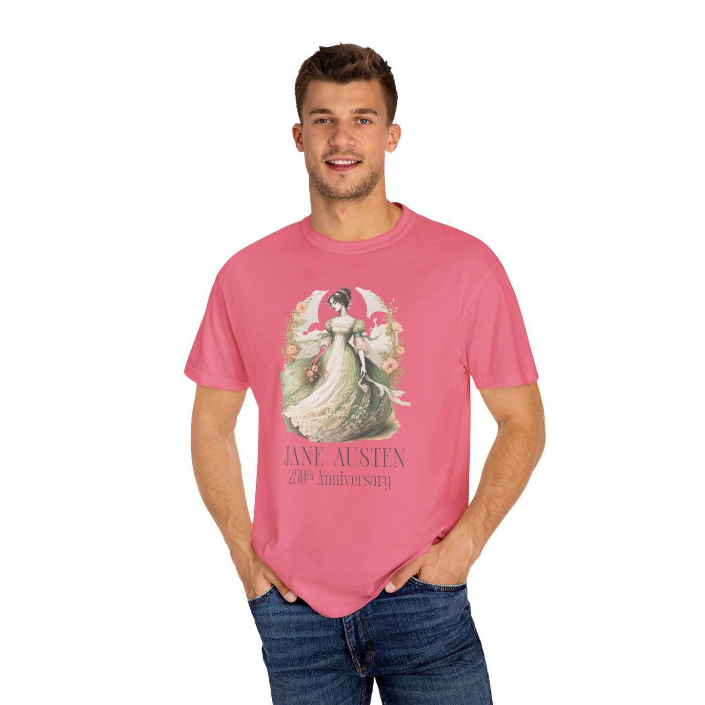 Jane Austen T-Shirt 250th Anniversary Gift For Her Birthday Historical Romance Tee Bookish Literary Gift Bookclub Booknerd Book Lover Shirt