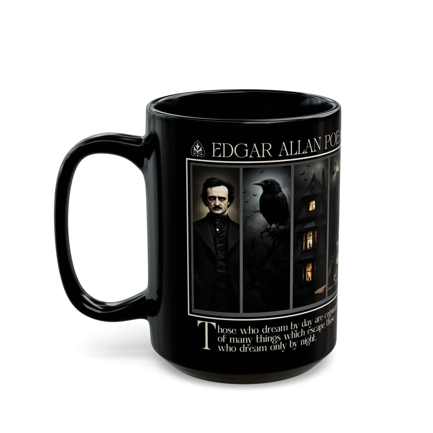Edgar Allan Poe Mug Gothic Literary Gift For Book Lover Dark Academia Macabre Fall Coffee Cup Halloween Poetember Party Gift For Bookclub Mug Printify