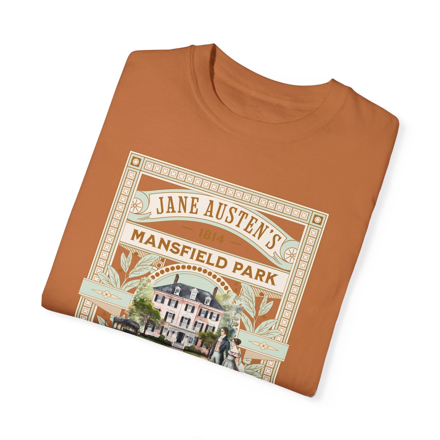 Jane Austen T- Shirt, Mansfield Park Historical Romance Comfort Colors Tee, Bookish Literary Jane Austen Fan Art Gift for Her Bookclub Shirt T-Shirt Printify