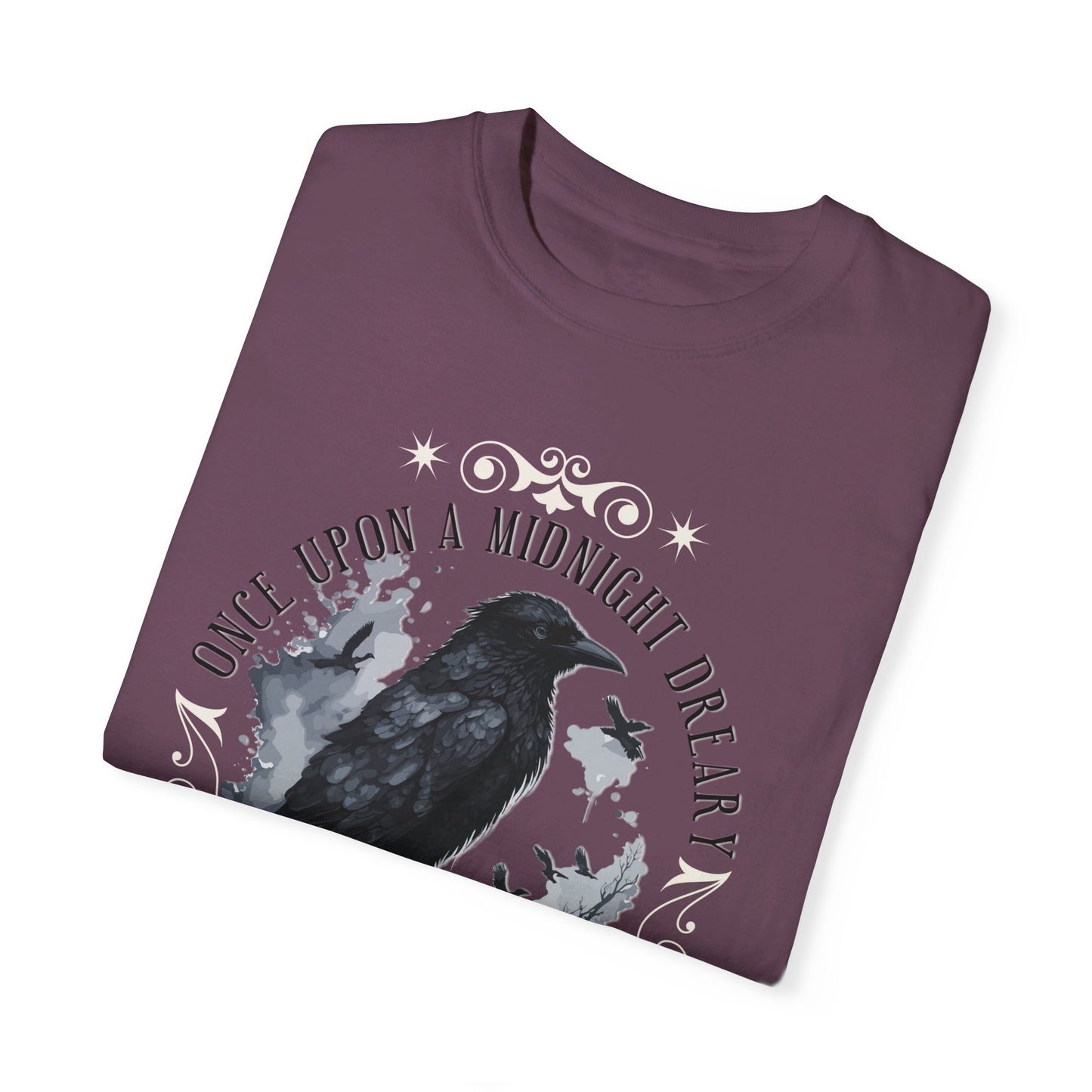 Edgar Allan Poe Shirt, The Raven Nevermore Poet, Poetry Lover Tee, Book, Reading Lover Shirt, Gothic, Light Academia Gifts, Comfort Colours T-Shirt Printify