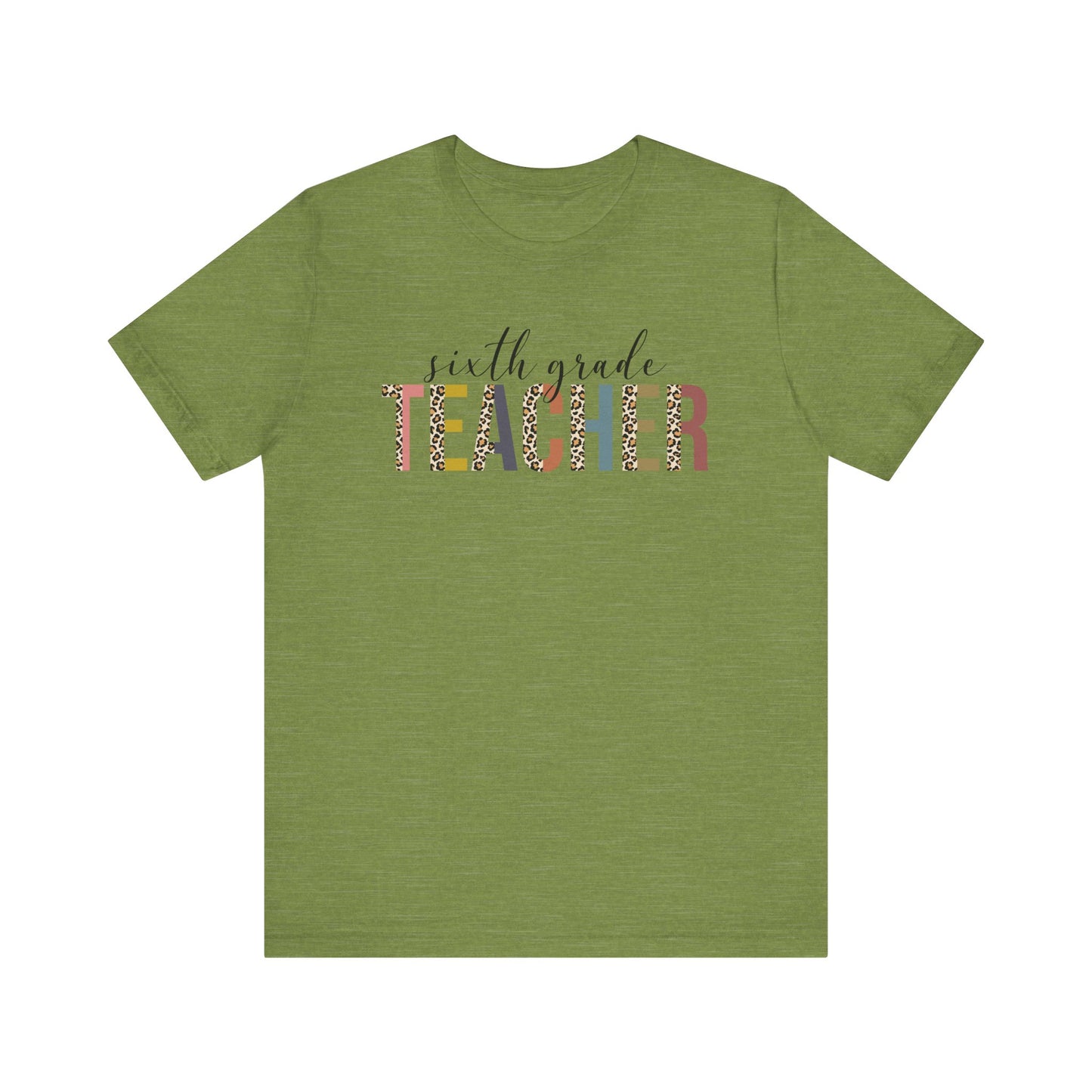 Cute Teacher TShirt Gift, Education Tee, Elementary School Teacher Appreciation, Funny Back To School Shirt, Teacher T-Shirt, Teacher Tee, T-Shirt Printify Heather Green XS