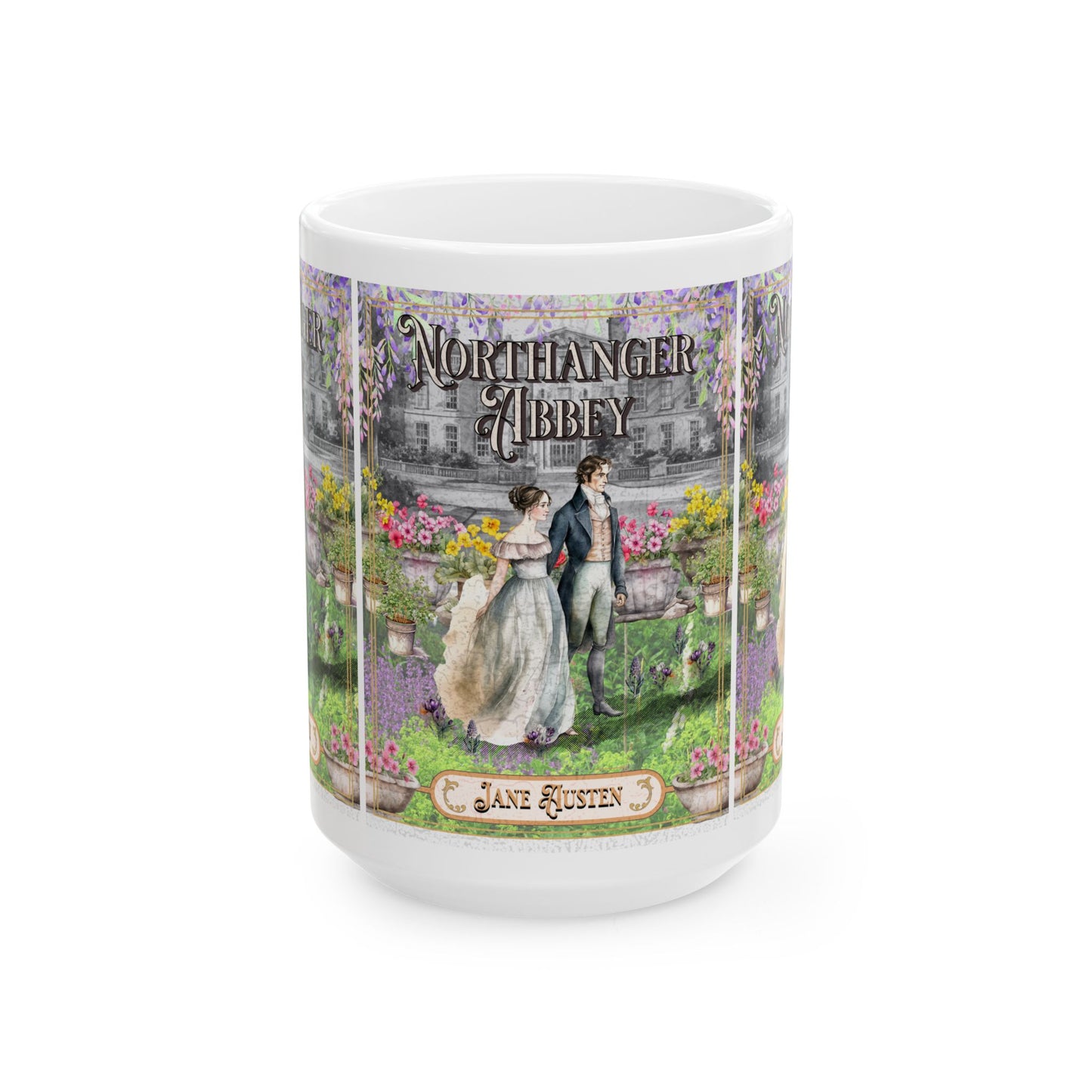 Jane Austen Northanger Abbey Coffee Mug Historical Romance Reader Gift Bookish Literary Birthday Christmas Gift Her Bookclub Gift For BFF Mug Printify 15oz