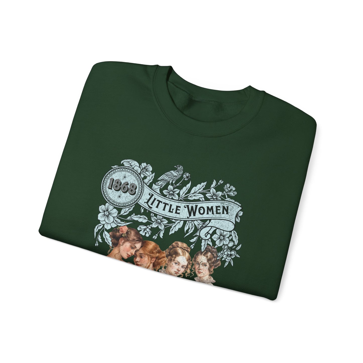 Little Women Sweatshirt, Louisa May Alcott Historical Romance Sweater, Bookish Literary Fan Art Gift, Gift for Her, Bookclub Crewneck Shirt Sweatshirt Printify