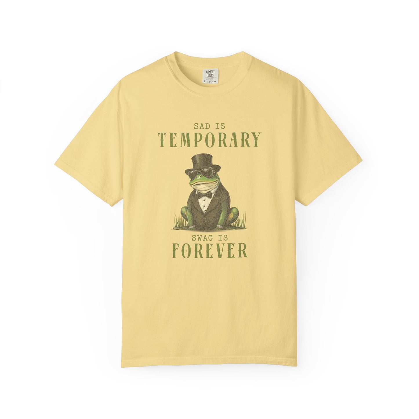Funny Frog T-Shirt Retro Froggy Meme Shirt Vintage Frog And Toad Aesthetic Frog Lover Gift For Her Calm Vibes Birthday Viral Trendy Shirt T-Shirt Printify Butter S