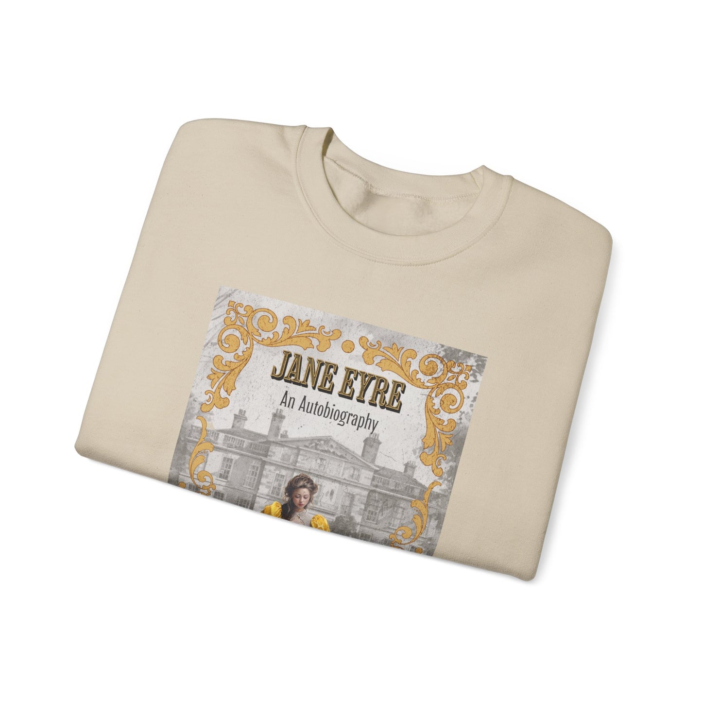 Jane Eyre Sweatshirt, Charlotte Brontë Historical Romance Sweater, Bookish Literary Brontë Sisters Fan Art Gift, Gift for Her, Readers, Sweatshirt Printify