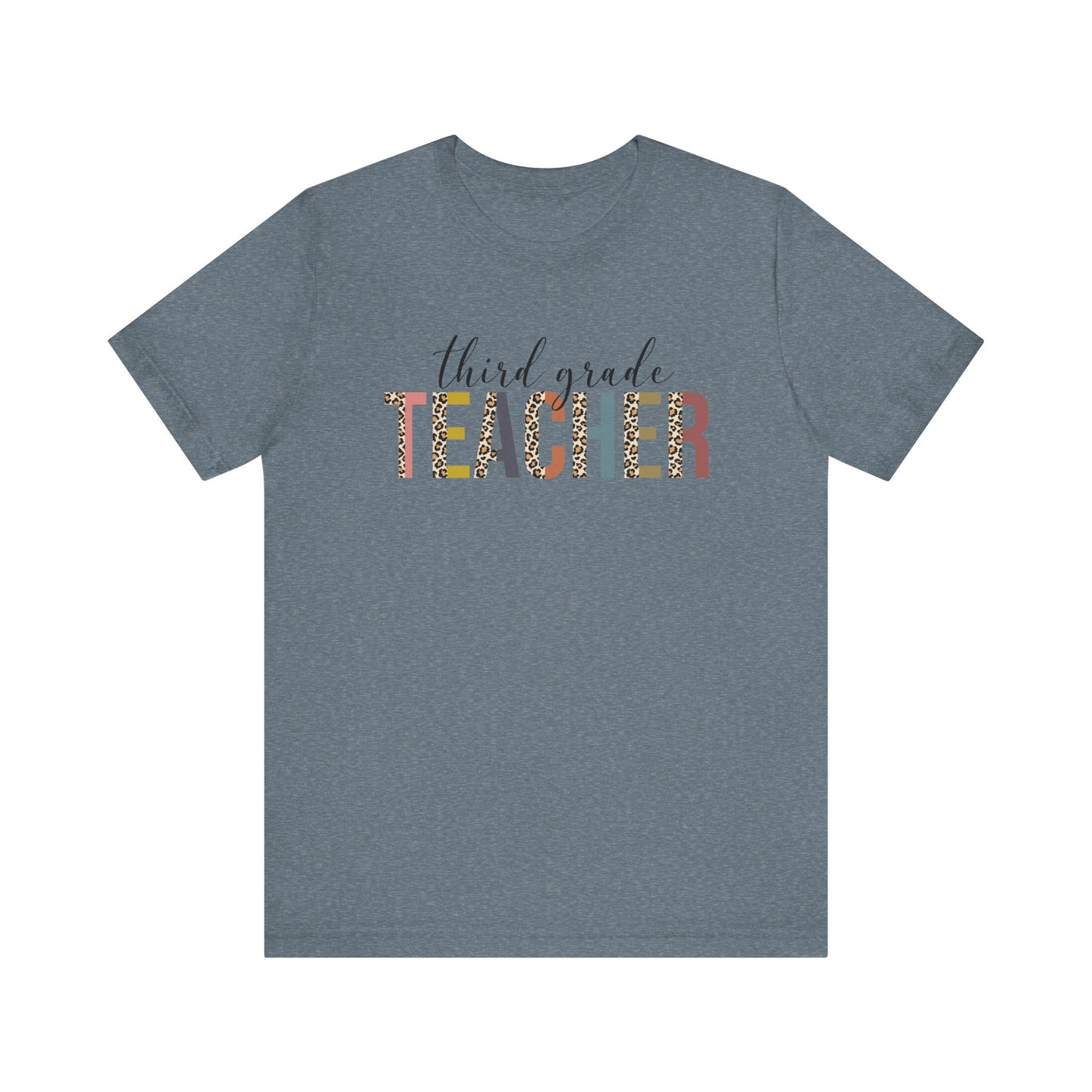 Cute Teacher TShirt Gift, Education Tee, Elementary School Teacher Appreciation, Funny Back To School Shirt, Teacher T-Shirt, Teacher Tee T-Shirt Printify Heather Slate XS