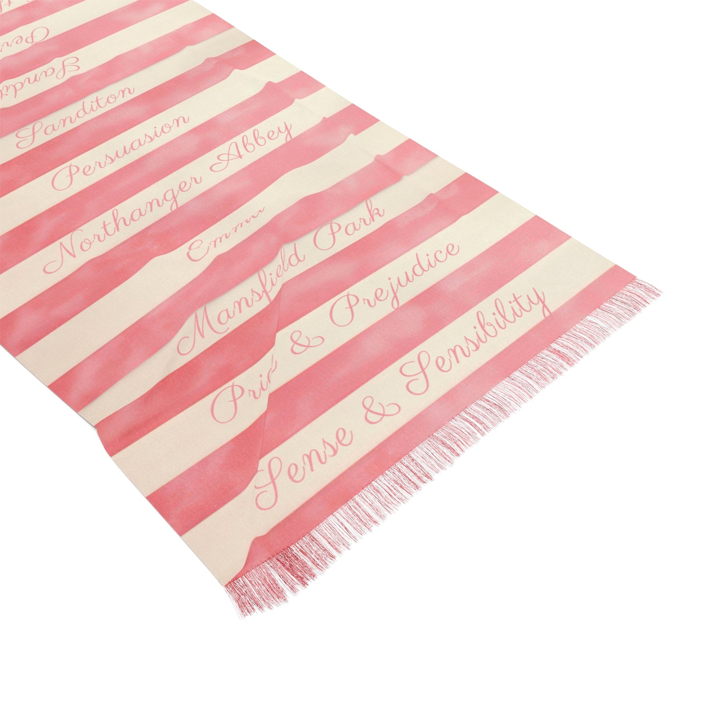 Jane Austen Toile Scarf Book Lover Gift Literary Neck Wrap Pride and Prejudice Fan Sense and Sensibility Emma Regency Gift For Mom BFF All Over Prints Printify
