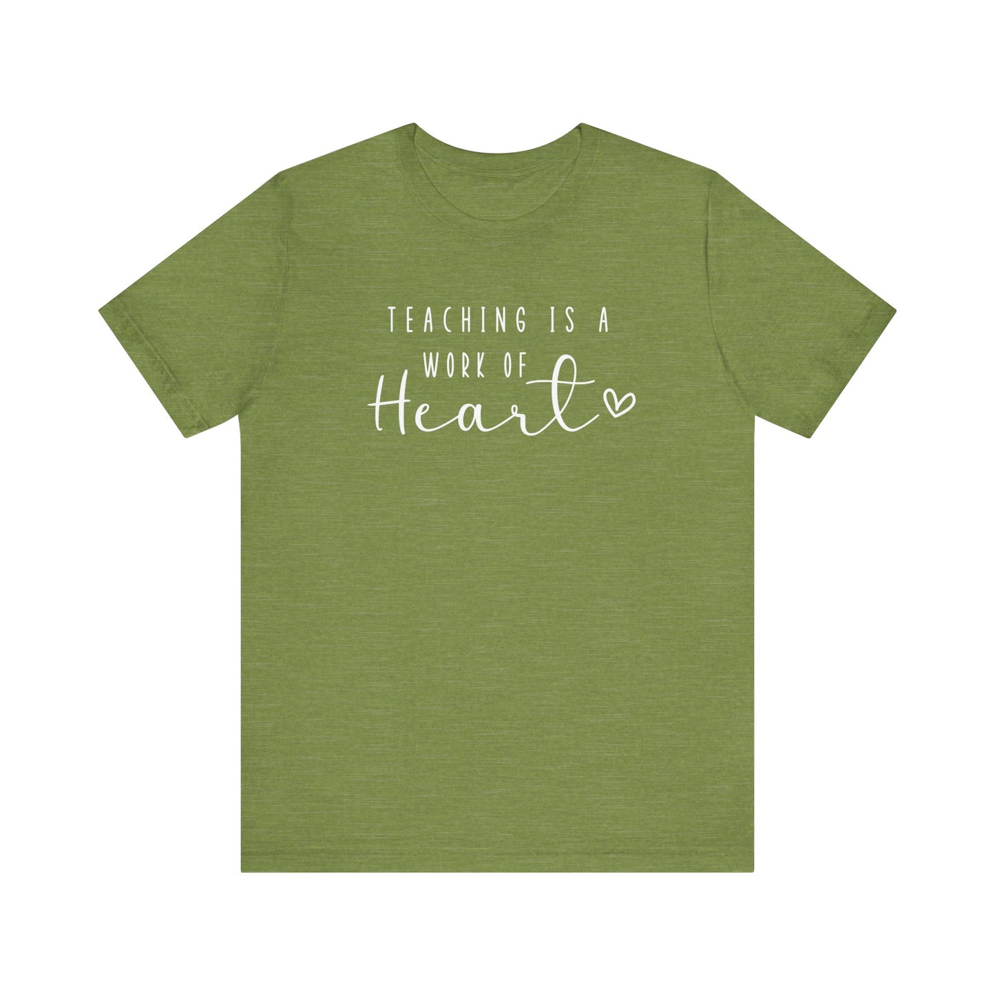 Cute Teacher TShirt Gift, Education Tee, Elementary School Teacher Appreciation, Funny Back To School Shirt, Teacher T-Shirt, Teacher Love T-Shirt Printify Heather Green XS