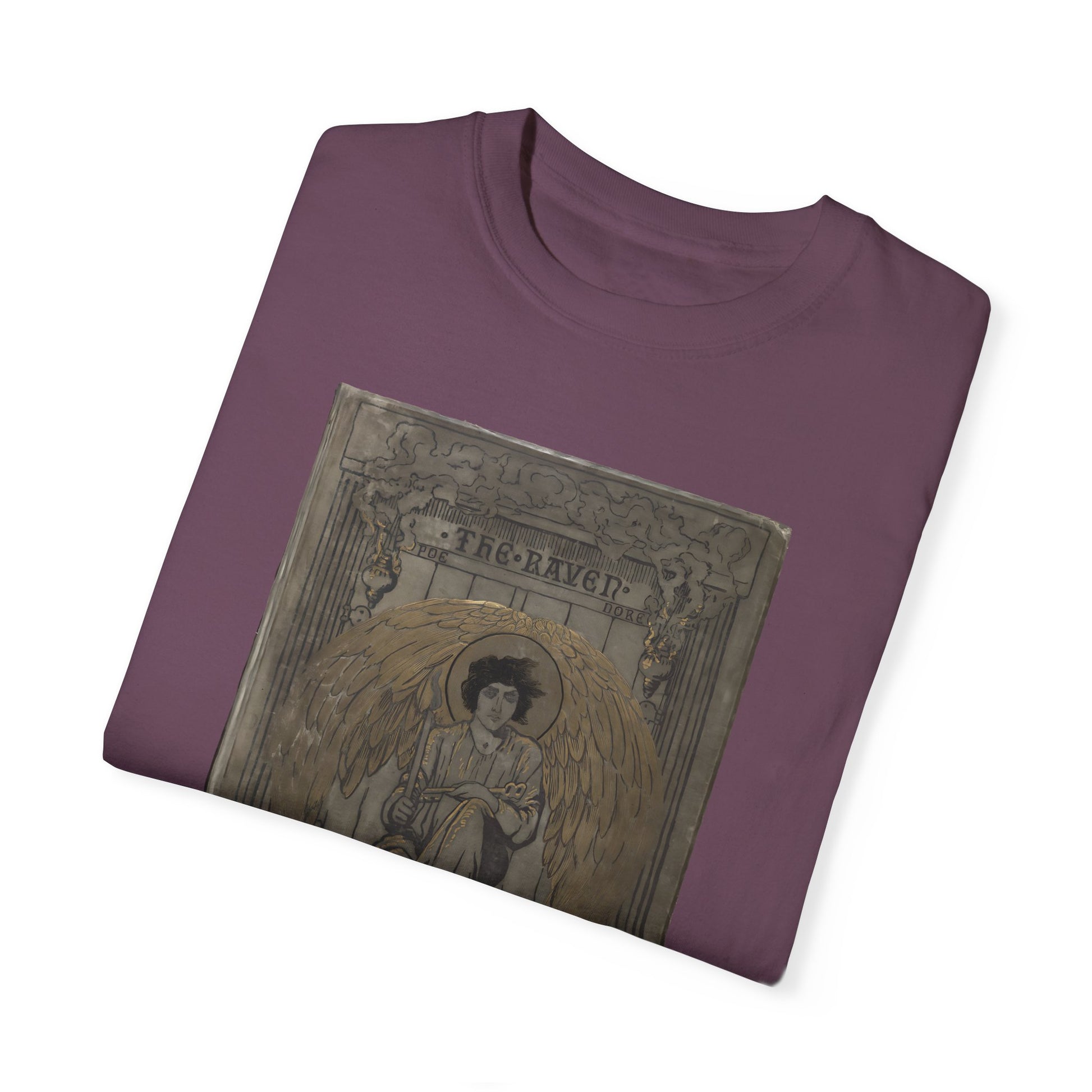 Edgar Allan Poe T-Shirt The Raven First Edition Gift For Poe Lovers Literary Shirt Nevermore Darkness There Gothic Whimsigoth Dark Academia T-Shirt Printify