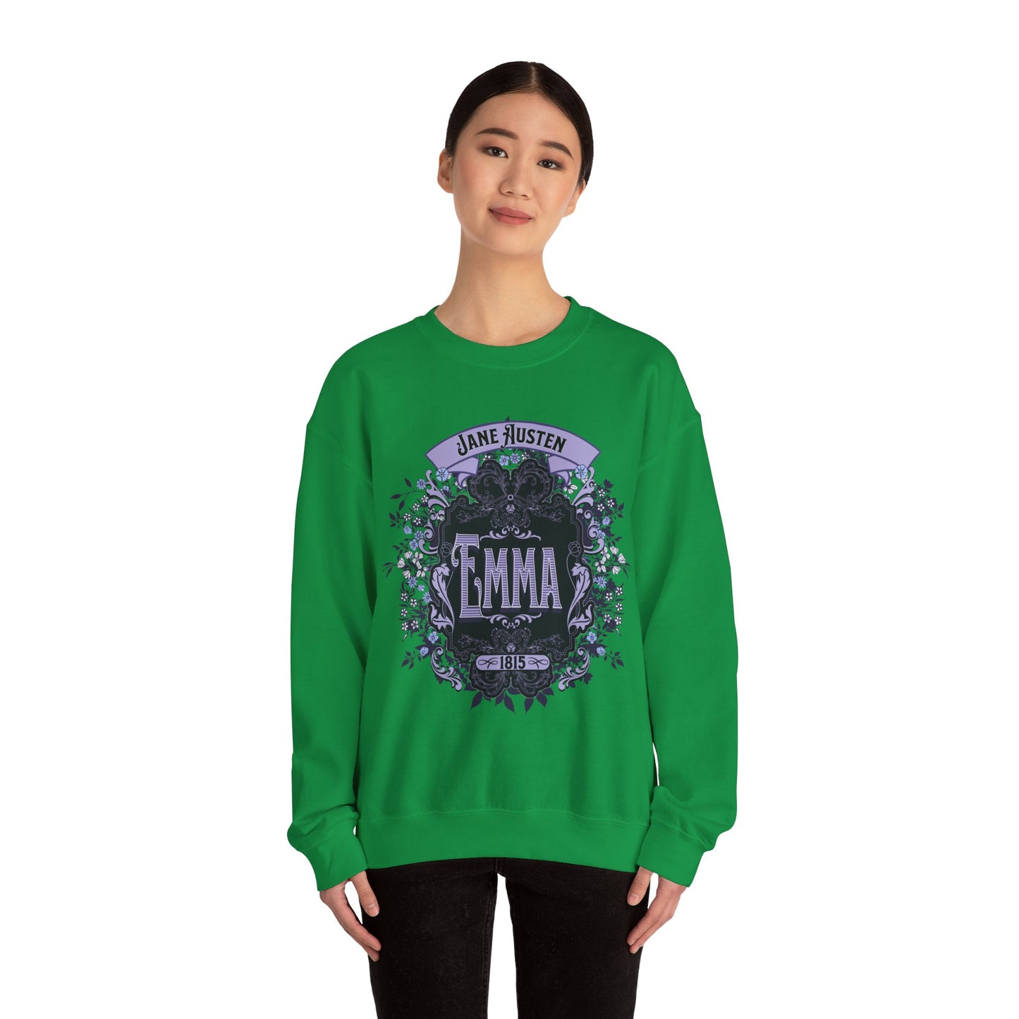Jane Austen Sweatshirt, Emma Historical Romance Sweater, Bookish Literary Jane Austen Fan Art Gift, Gift for Her, Bookclub Shirt Sweatshirt Printify