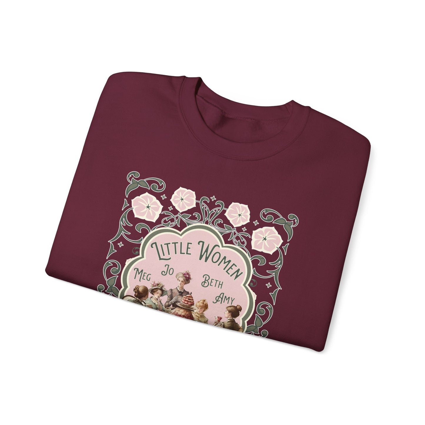 Little Women Sweatshirt, Louisa May Alcott Historical Romance Sweater, Bookish Literary Fan Art Gift, Gift for Her, Bookclub Crewneck Shirt Sweatshirt Printify