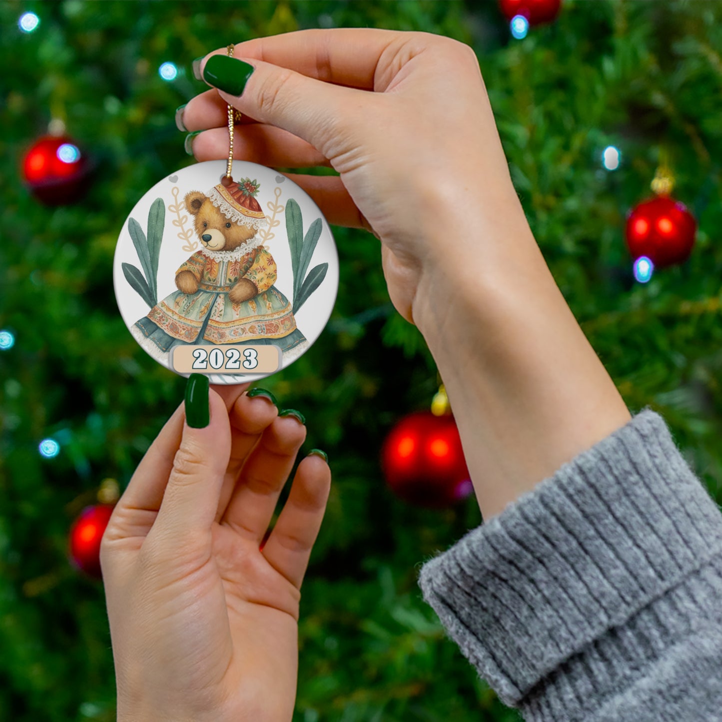 Christmas 2023 Ornament, Scandinavian, Swedish Decoration, Holiday Gift Idea, Heirloom Keepsake, Host Gift Exchange, Family Xmas Tree Bauble Home Decor Printify