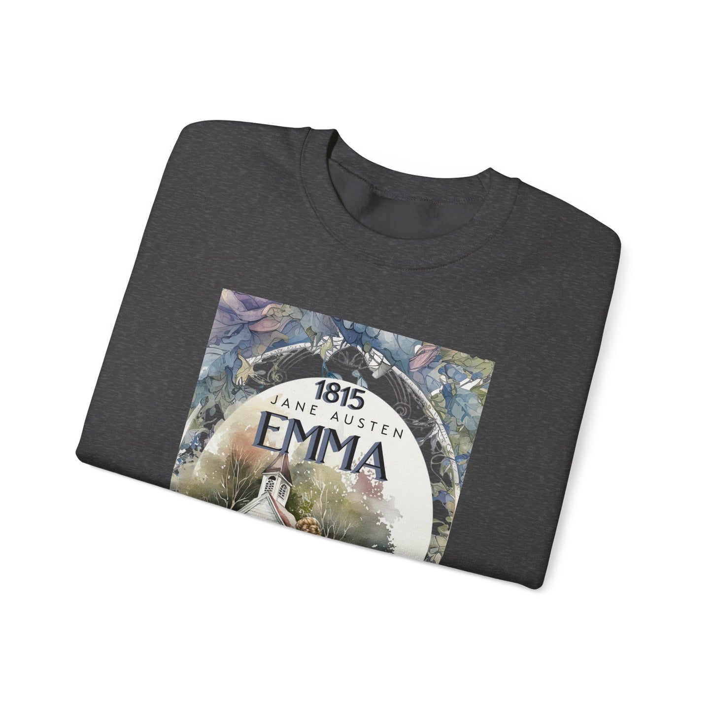 Jane Austen Sweatshirt, Emma Historical Romance Sweater, Bookish Literary Jane Austen Fan Art Gift, Gift for Her, Bookclub Shirt Sweatshirt Printify