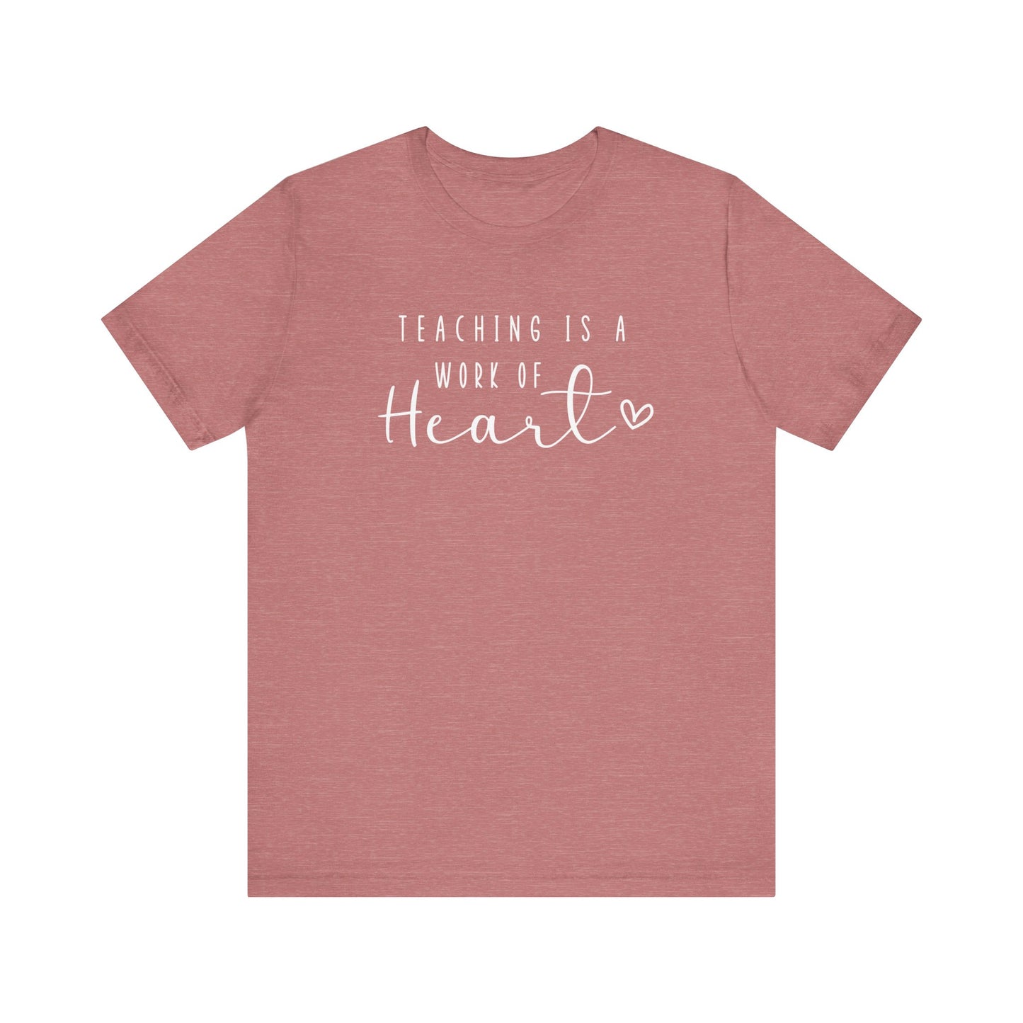 Cute Teacher TShirt Gift, Education Tee, Elementary School Teacher Appreciation, Funny Back To School Shirt, Teacher T-Shirt, Teacher Love T-Shirt Printify Heather Mauve XS