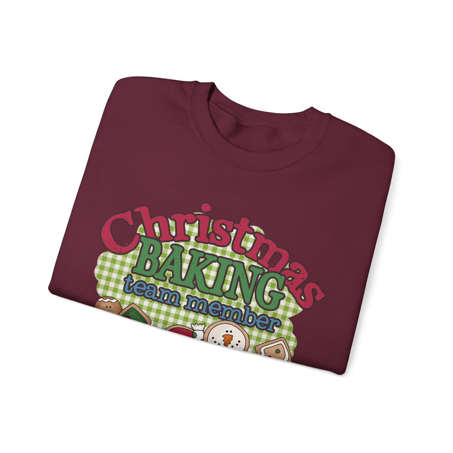 Christmas Baking Team Sweatshirt, Christmas Baking Crew Matching Sweater, Christmas Baking Women's Christmas Shirts, Christmas Cookie Crew Sweatshirt Printify