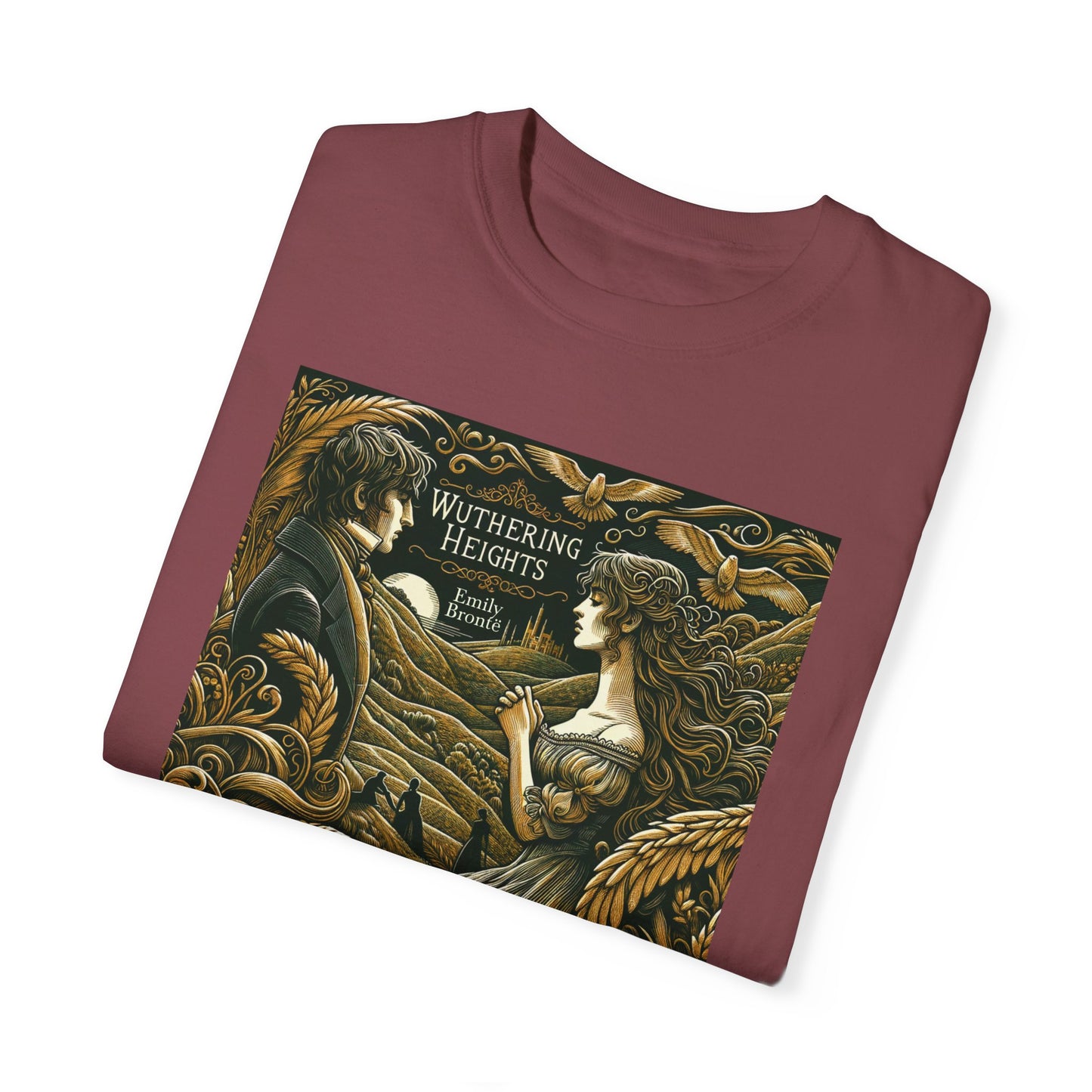 Wuthering Heights T-Shirt Emily Brontë Romantasy Literarure Shirt Bookish Academia Gift For Her Birthday Heathcliffe Bookclub Booknerd Tee