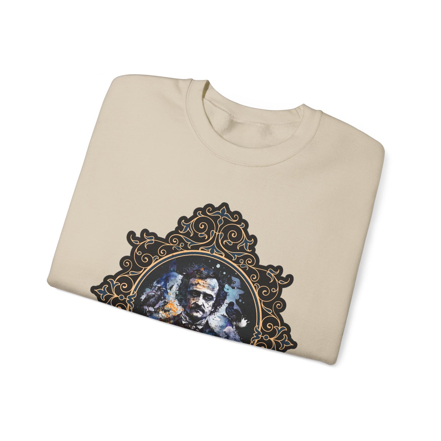 Edgar Allan Poe, Poet, Poetry Lover Sweatshirt, Book Lover, Halloween, Haunting Gothic Gift, Light, Dark Academia, Horror Movie Sweater Sweatshirt Printify