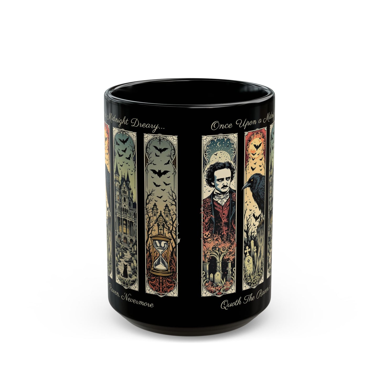 Edgar Allan Poe Mug Gothic Literary Gift For Book Lover Dark Academia Macabre Fall Coffee Cup Halloween Poetember Party Gift For Bookclub Mug Printify