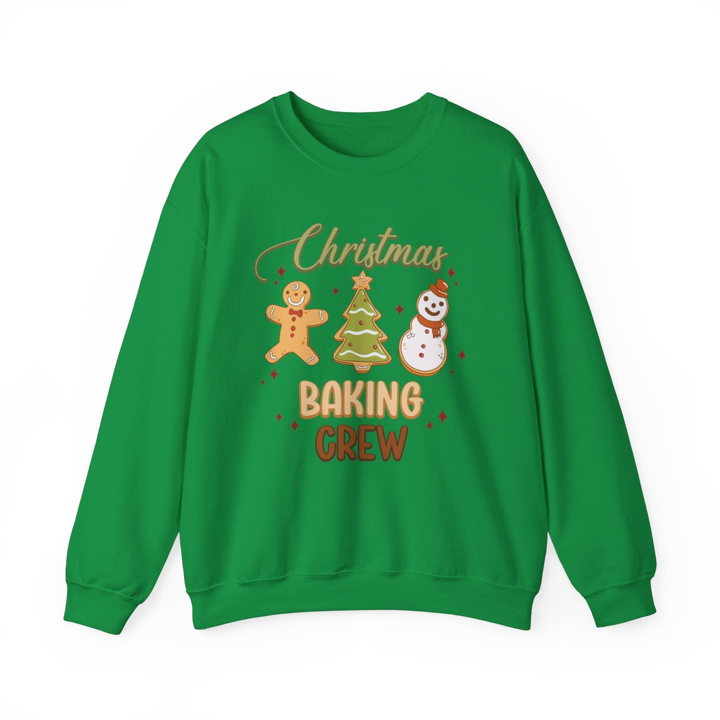 Christmas Baking Crew Sweatshirt, Christmas Baking Team Matching Sweater, Christmas Baking Women's Christmas Shirts, Christmas Cookie Crew Sweatshirt Printify S Irish Green