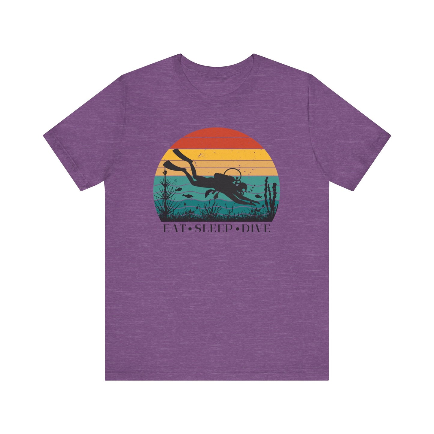 Scuba Diving Gift, Scuba Diving Shirt, Scuba Diver Gift, Diver TShirt, Gifts For Scuba Divers, Ocean Scuba Diving Shirt, Ocean Life Gear T-Shirt Printify Heather Team Purple XS