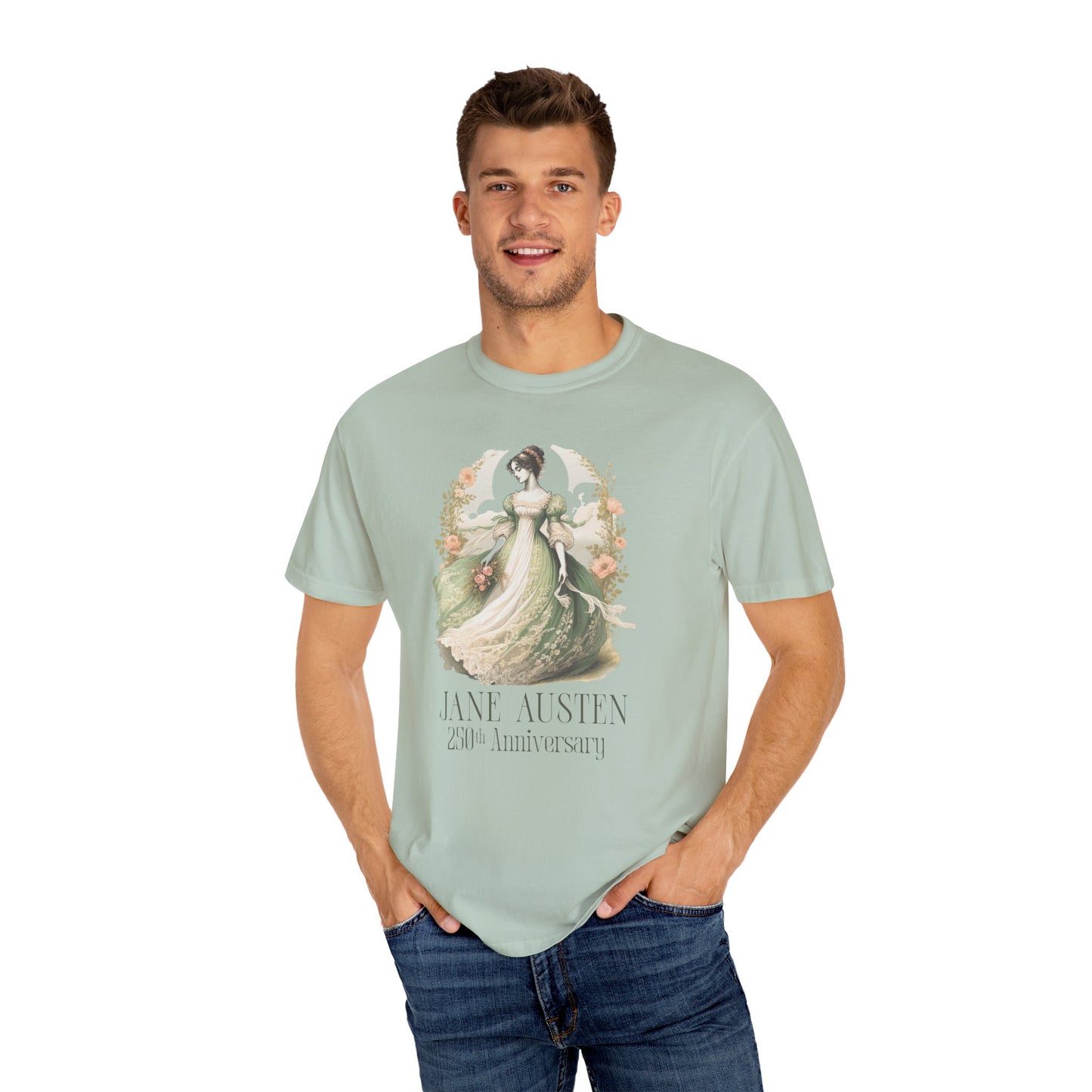 Jane Austen T-Shirt 250th Anniversary Gift For Her Birthday Historical Romance Tee Bookish Literary Gift Bookclub Booknerd Book Lover Shirt