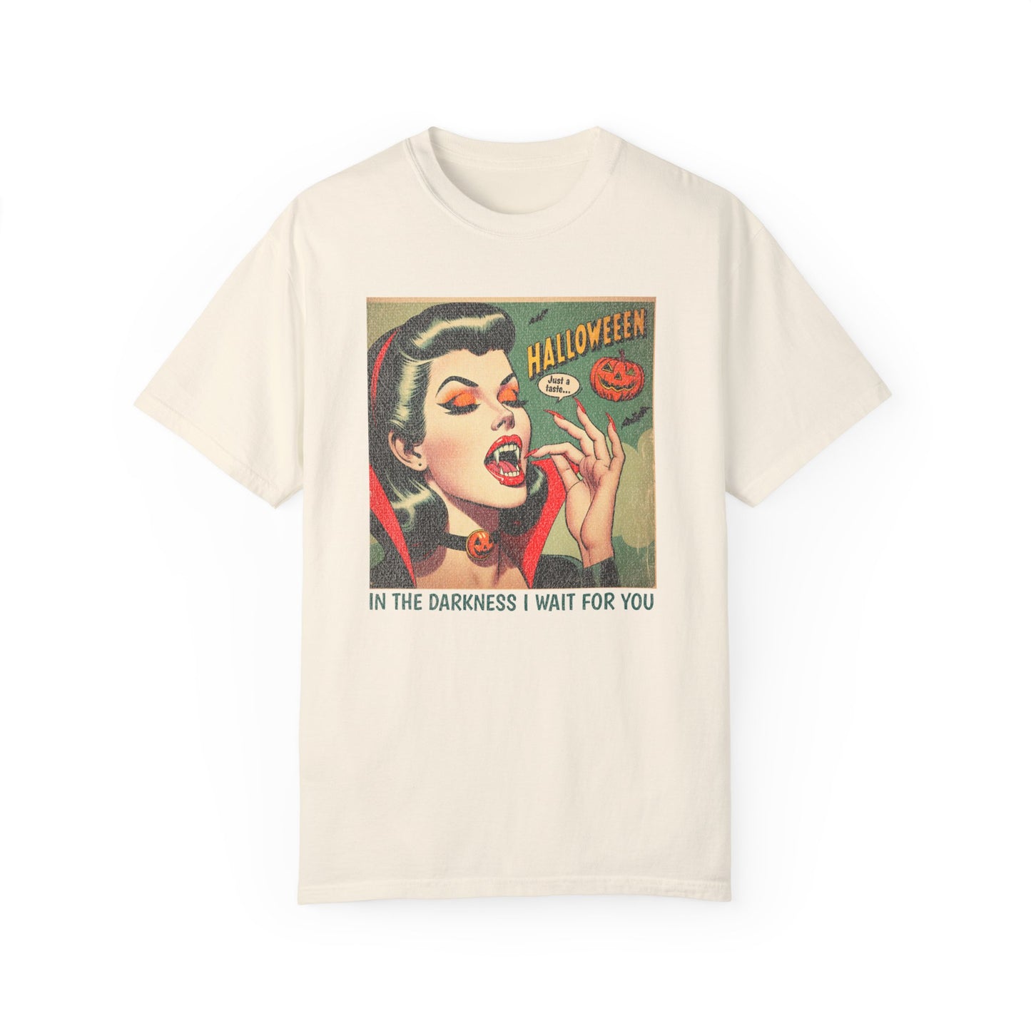 Vampire Retro Comic TShirt Dark Romance Gift Vampire Lovers Shirt Halloween Party Gift For Her Paranormal Vintage Comic Book Reader Goth Tee T-Shirt Printify