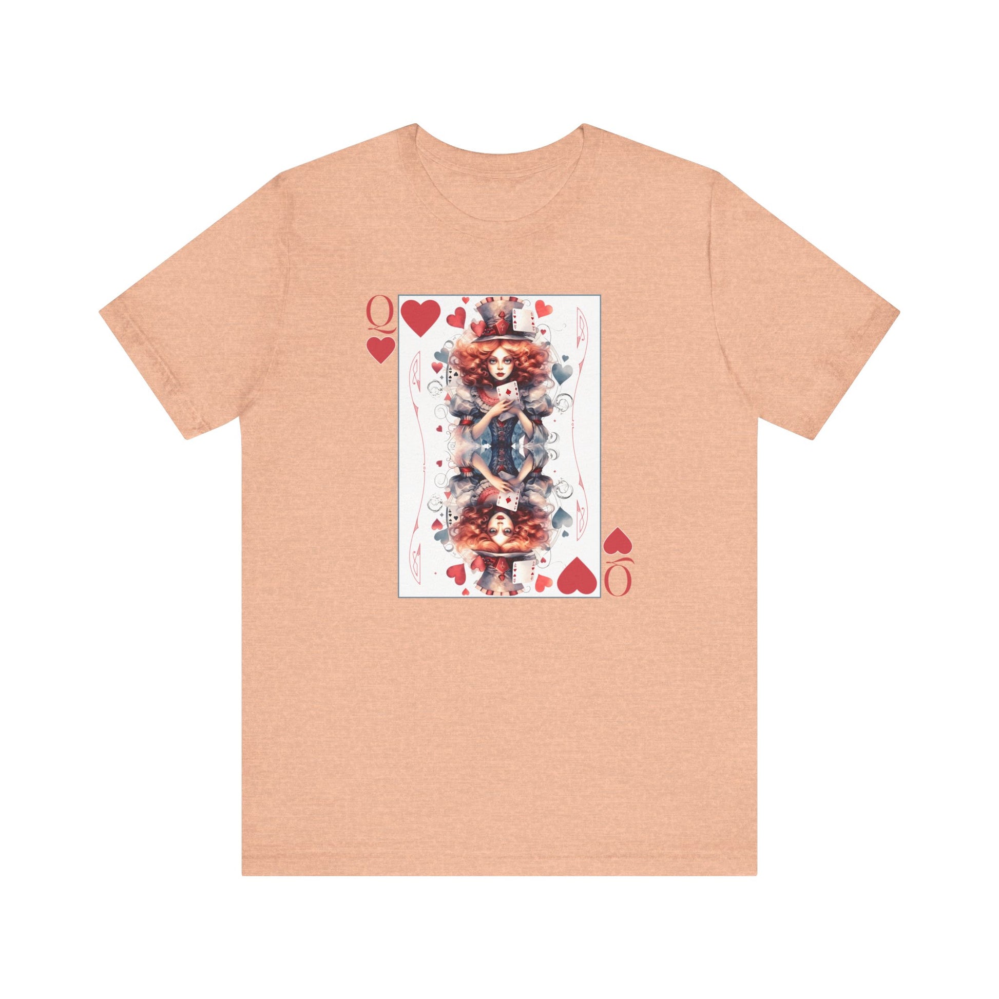 3001 Unisex Jersey Short Sleeve Tee Alice in Wonderland T-Shirt Printify Heather Peach S