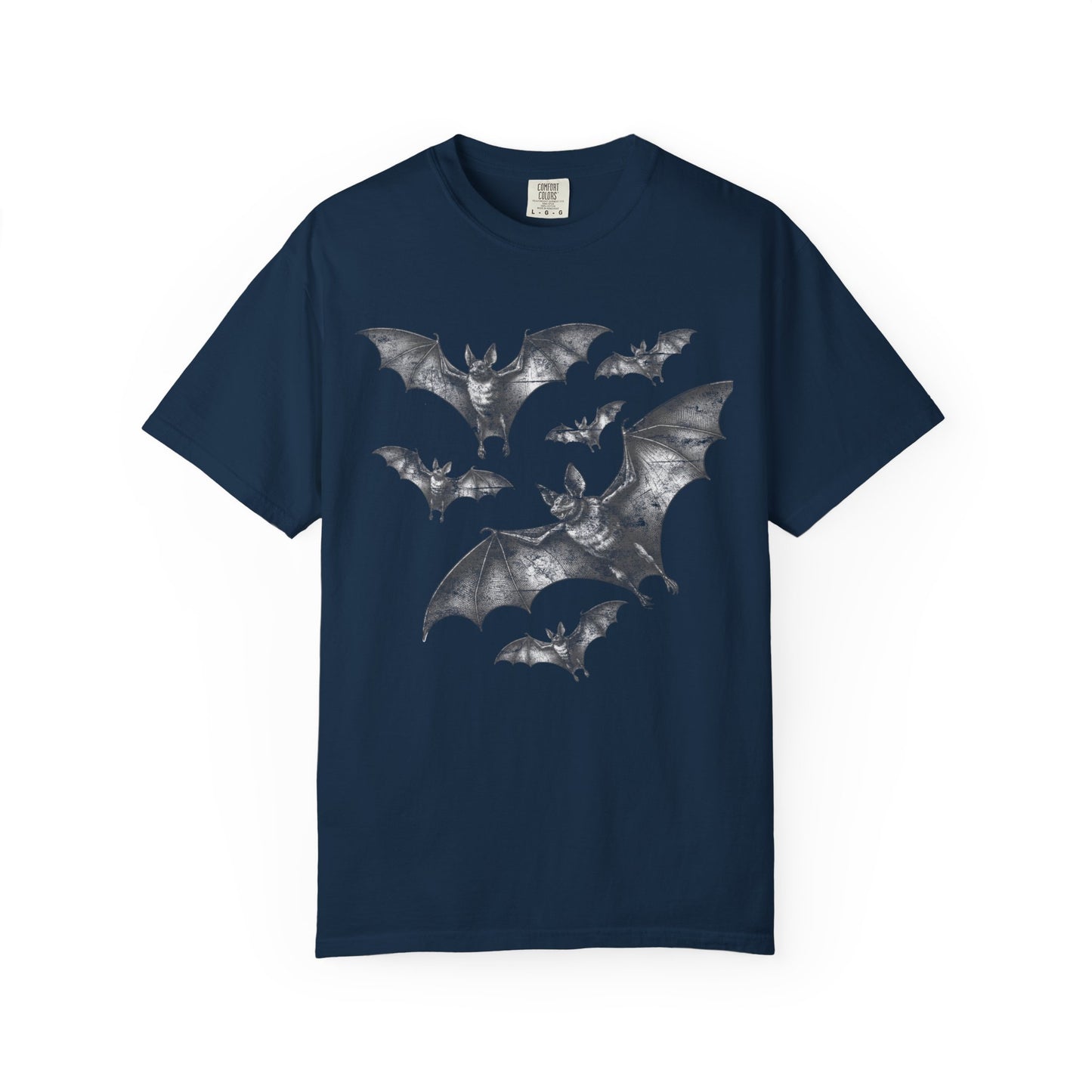 Bat Retro Goth TShirt Vintage Grunge Style Bat Shirt For Halloween Party Spooky Vibes Witchy Dark Academia Comfort Colors Oversized Shirt