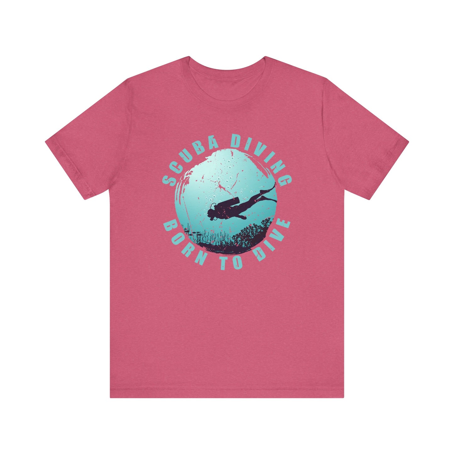 Scuba Diving Gift, Scuba Diving Shirt, Scuba Diver Gift, Diver TShirt, Gifts For Scuba Divers, Ocean Scuba Diving Shirt, Ocean Life Gear T-Shirt Printify Heather Raspberry XS