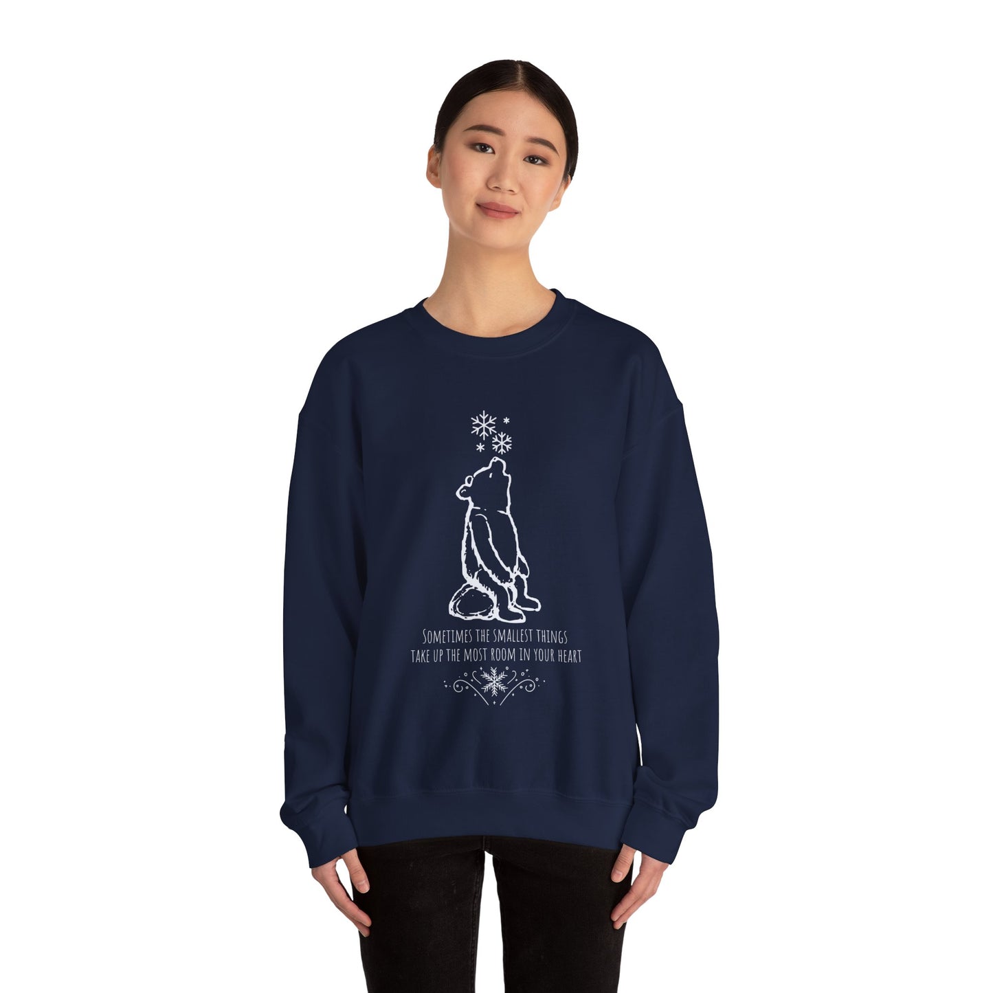 Winnie The Pooh Christmas Sweatshirt, Pooh Bear Holiday Sweater Family Matching Christmas Vacation Shirts, A.A. Milne Shirt Book Lover Gifts Sweatshirt Printify