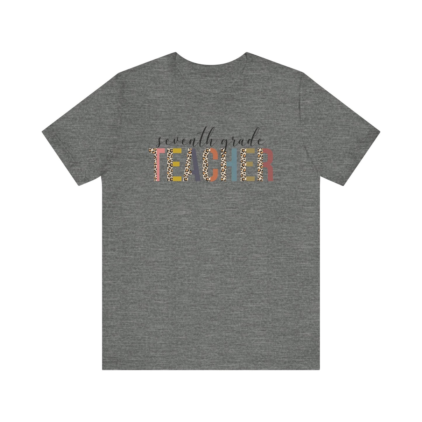 Cute Teacher TShirt Gift, Education Tee, Elementary School Teacher Appreciation, Funny Back To School Shirt, Teacher T-Shirt, Teacher Tee T-Shirt Printify Deep Heather XS