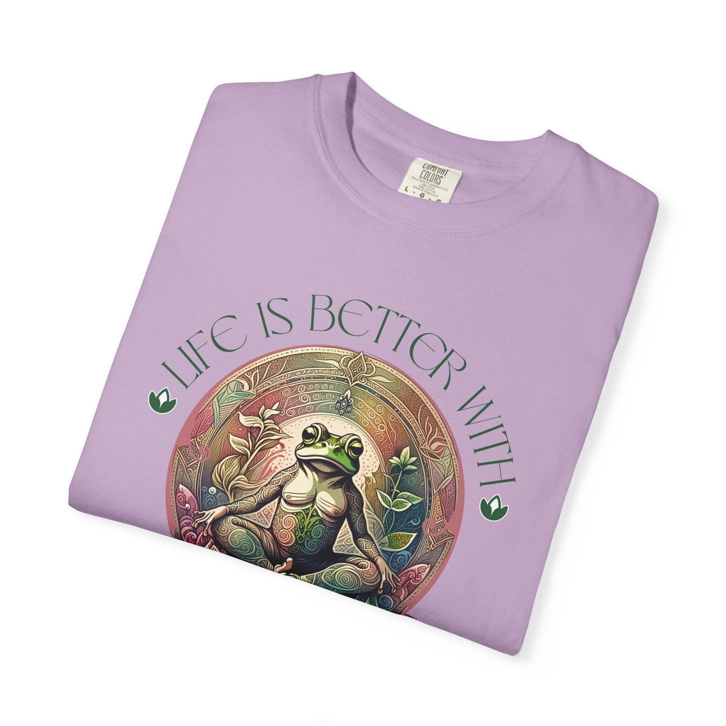 Green Yoga Frog Life Is Better With Yoga Unisex T-Shirt, Casual Wear, Highlander Fan Gift,