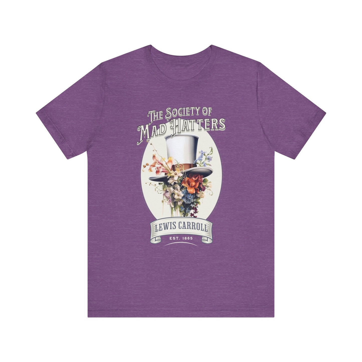3001 Unisex Jersey Short Sleeve Tee Alice in Wonderland T-Shirt Printify Heather Team Purple S