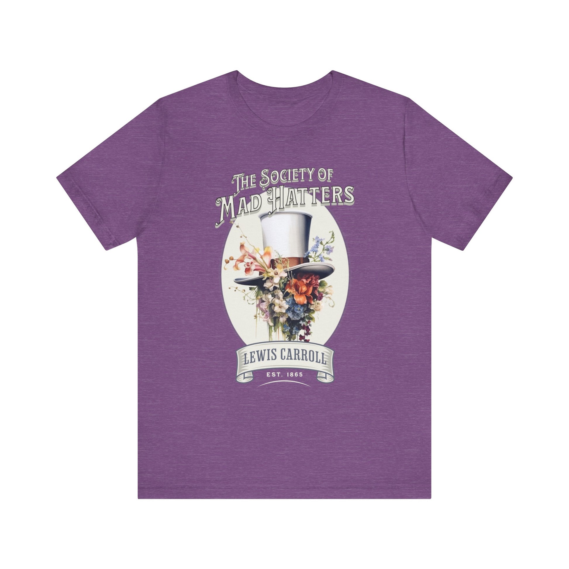 3001 Unisex Jersey Short Sleeve Tee Alice in Wonderland T-Shirt Printify Heather Team Purple S