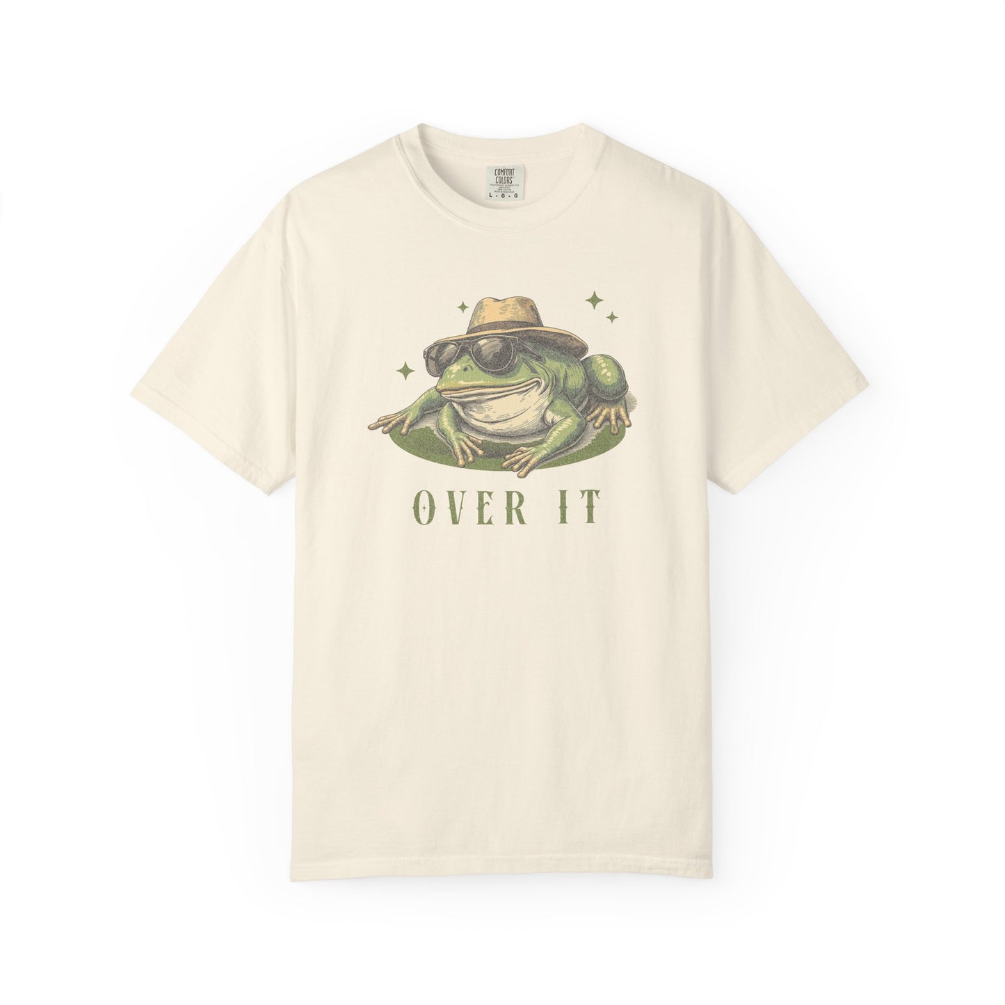Funny Frog T-Shirt Retro Froggy Meme Shirt Vintage Frog And Toad Aesthetic Frog Lover Gift For Her Over It Vibes Birthday Viral Trendy Shirt T-Shirt Printify Ivory S