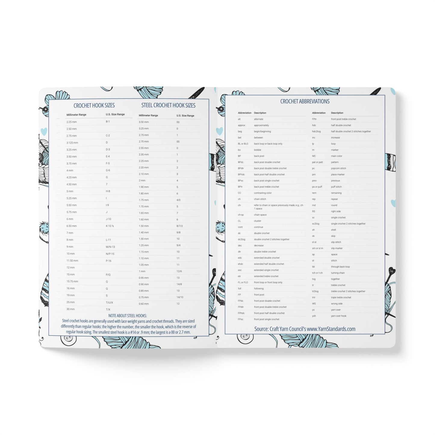 Custom Crochet Project Planner Crochet Tracker Crochet Journal Organize Hooks Yarn And Supplies Crochet Gift For Mom Birthday Crafter Gift Paper products Printify