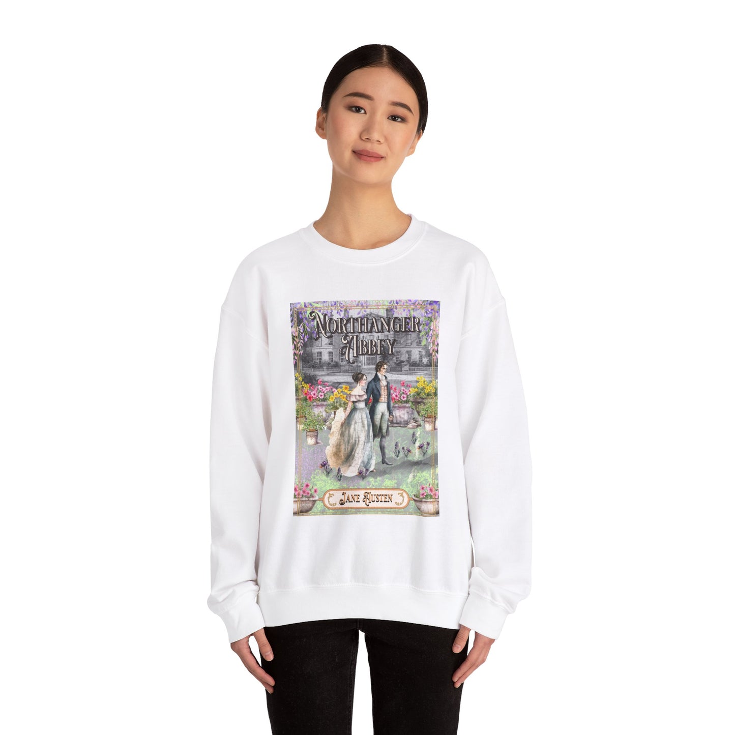 Jane Austen Sweatshirt, Northanger Abbey Historical Romance Sweater, Bookish Literary Jane Austen Fan Art Gift, Gift for Her, Bookclub Shirt Sweatshirt Printify