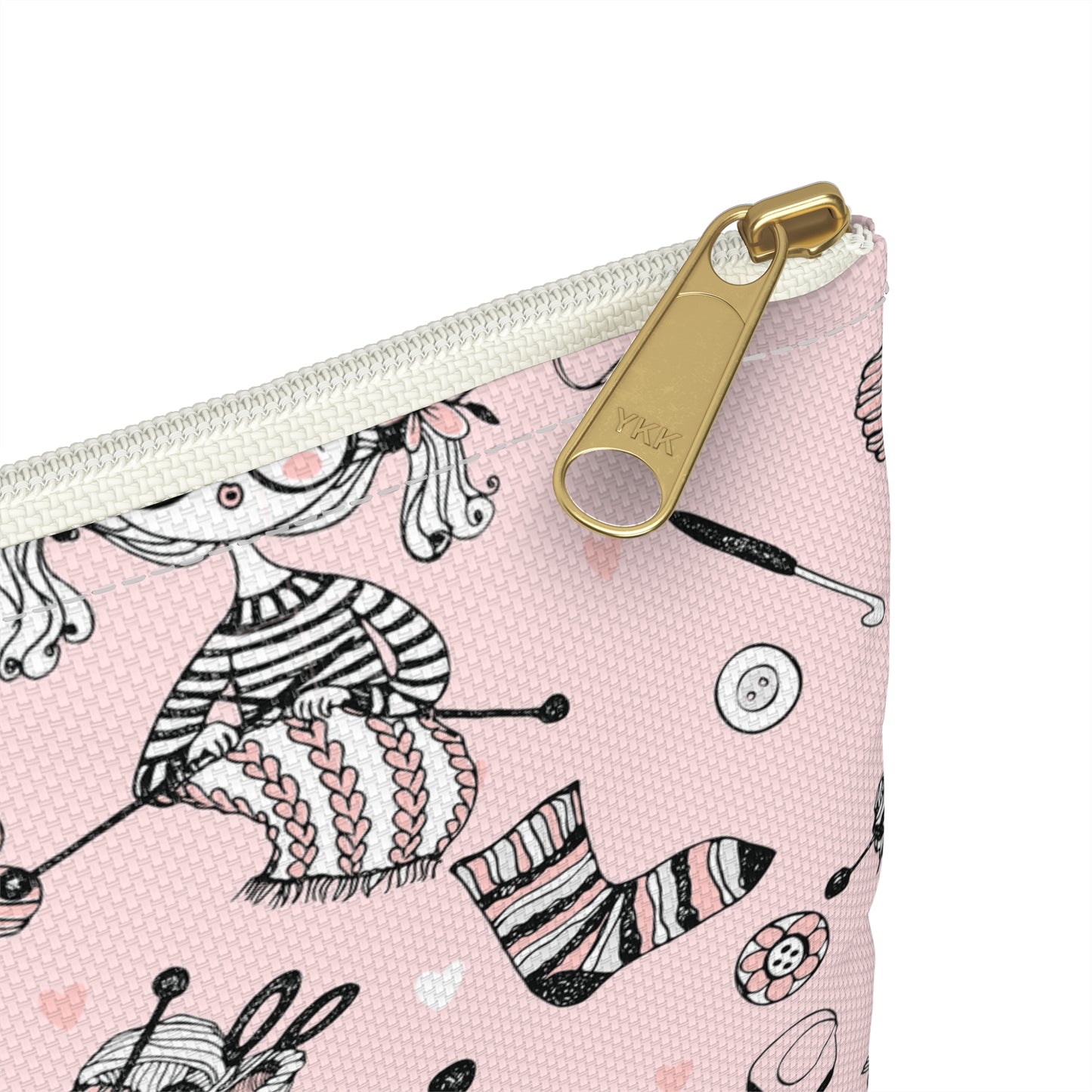 Crochet, Knitting or Crafting Accessory Pouch, Crochet Gift, Knitting Gift, Craft Organization or Storage Bag or Pouch. Bags Printify