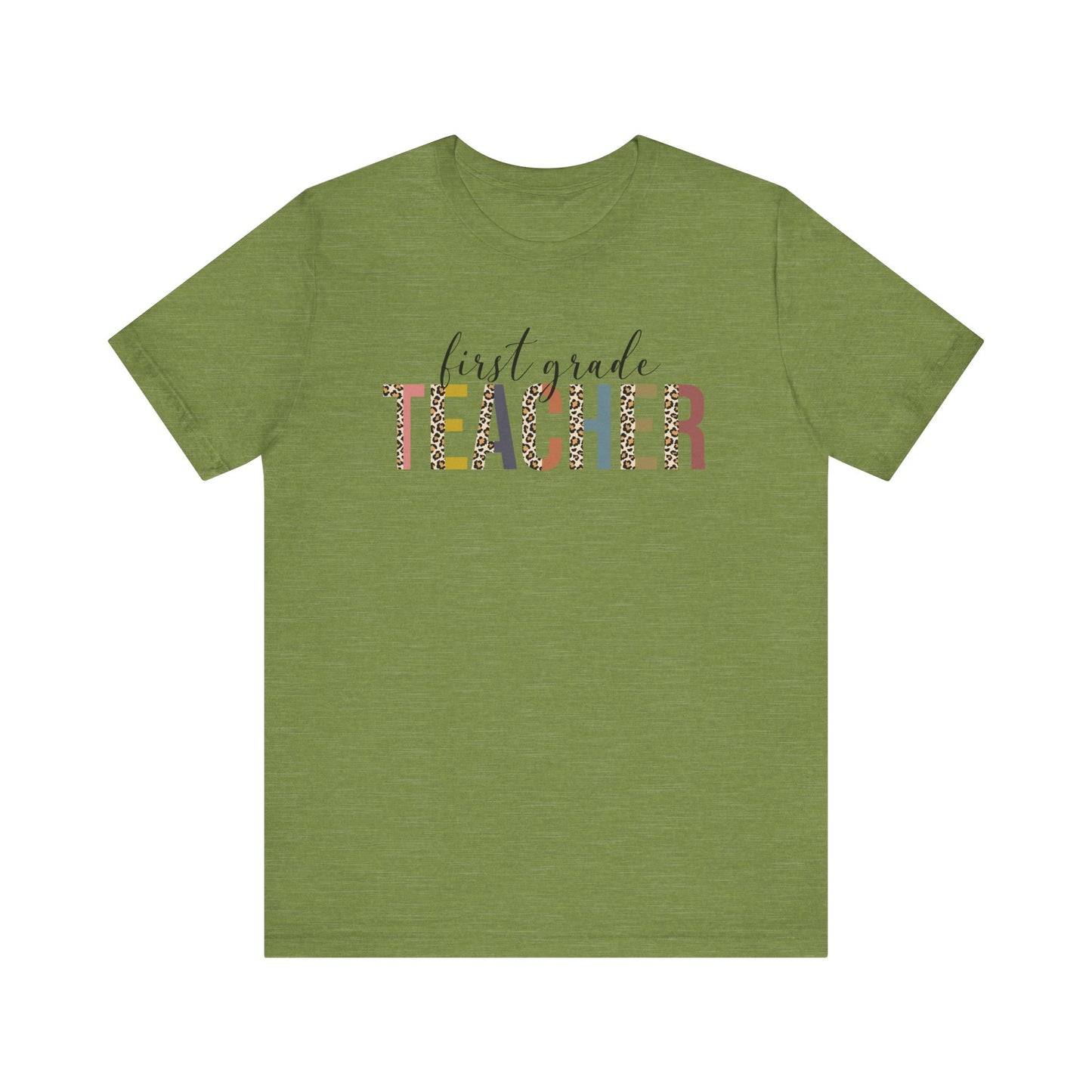 Cute Teacher TShirt Gift, Education Tee, Elementary School Teacher Appreciation, Funny Back To School Shirt, Teacher T-Shirt, Teacher Tee T-Shirt Printify Heather Green XS